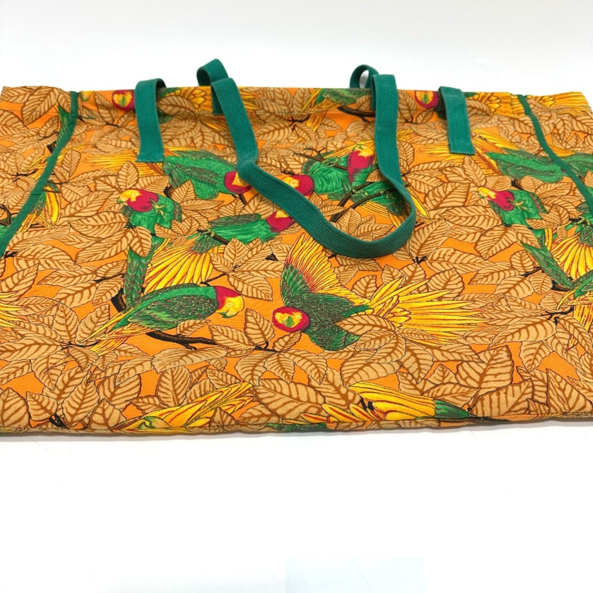 Hermes Orange Canvas Tote Bag (Pre-Owned)