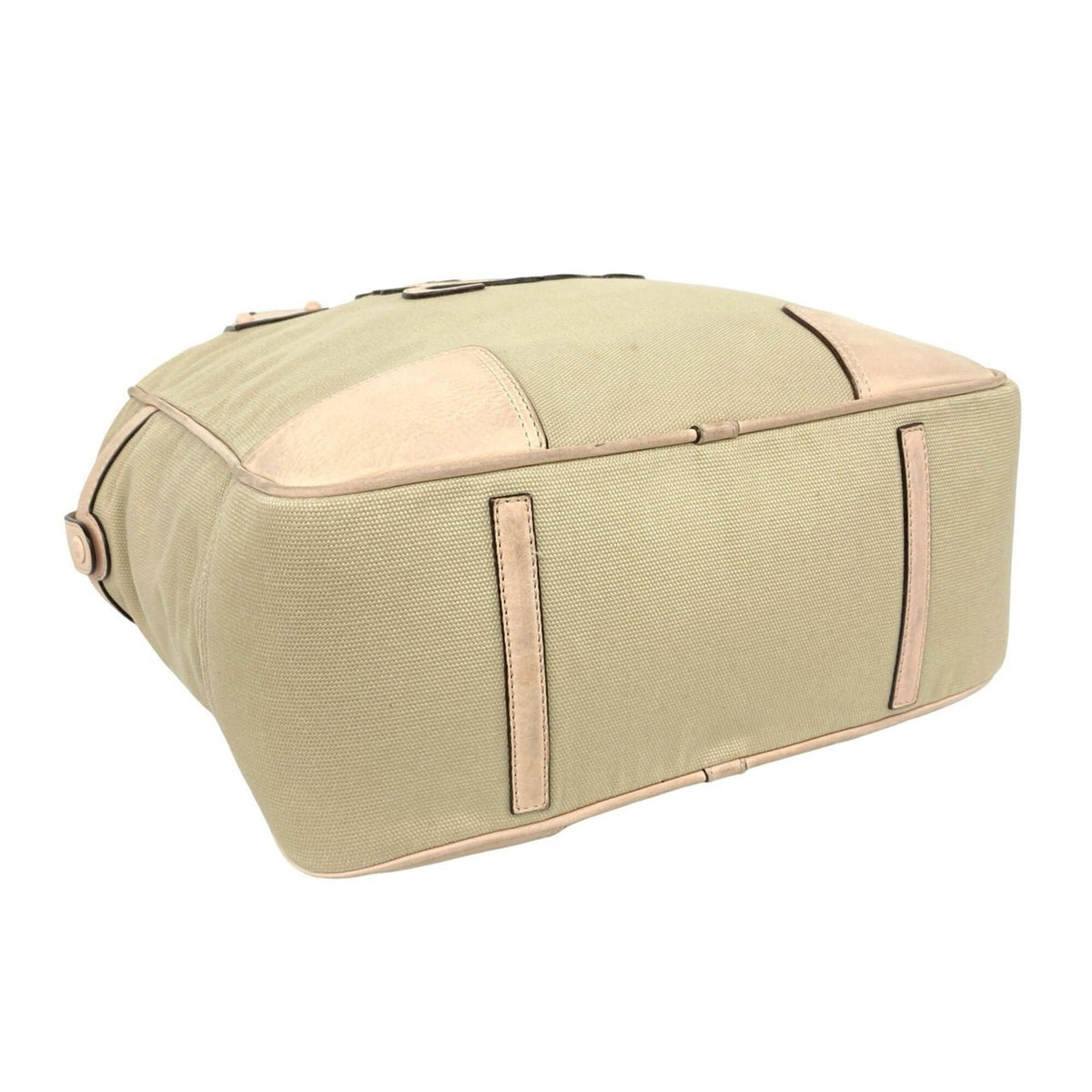 Loewe Beige Pink Canvas Leather Shoulder Bag Tote Bag (Pre-Owned)