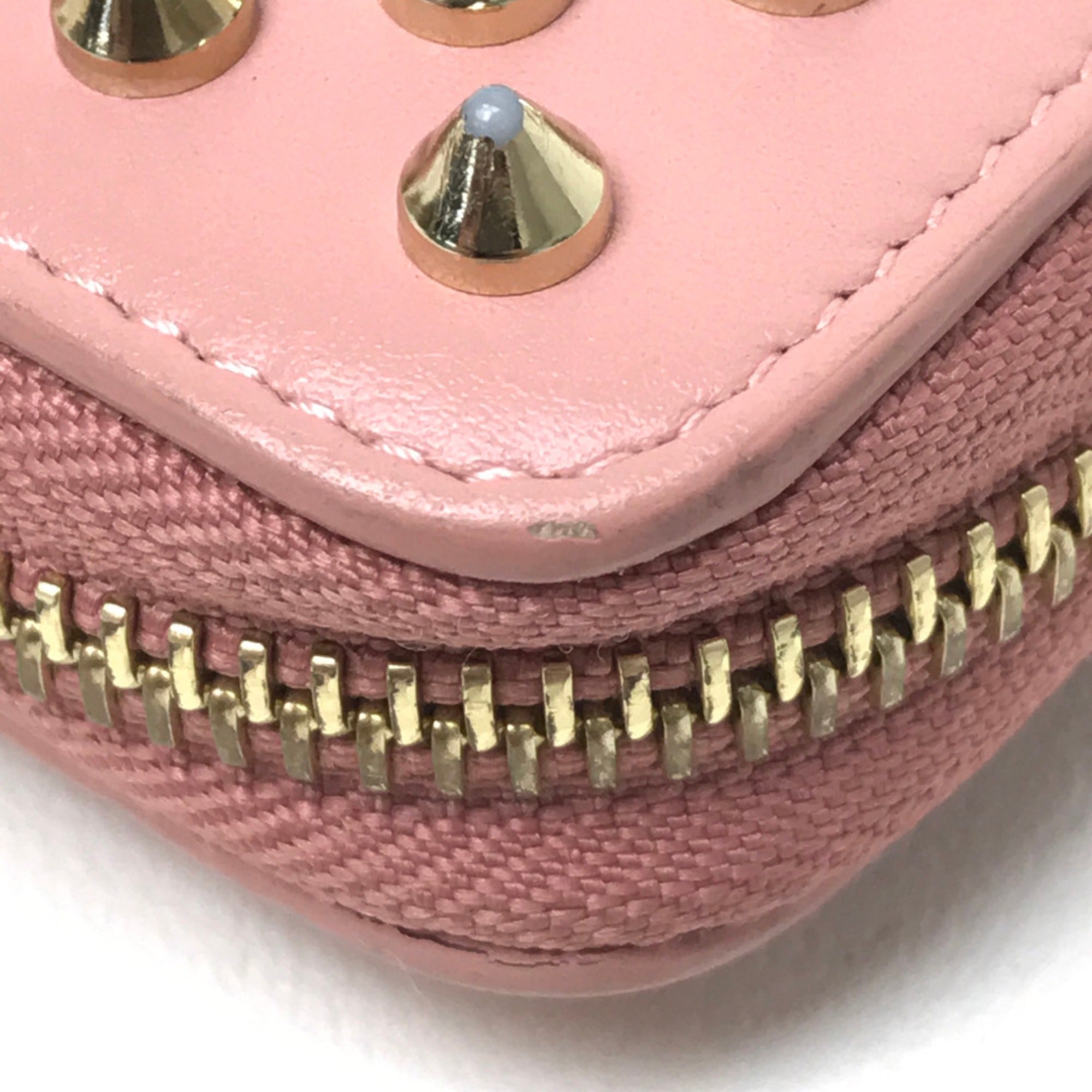 Christian Louboutin Pink Leather Long Wallet (Bi-Fold) (Pre-Owned)