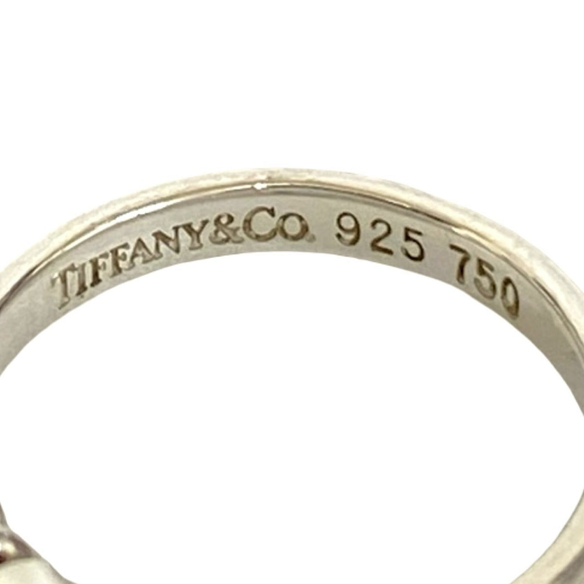 Tiffany Gold Silver Yellow Gold (18K) Silver 925 Band Ring (Pre-Owned)