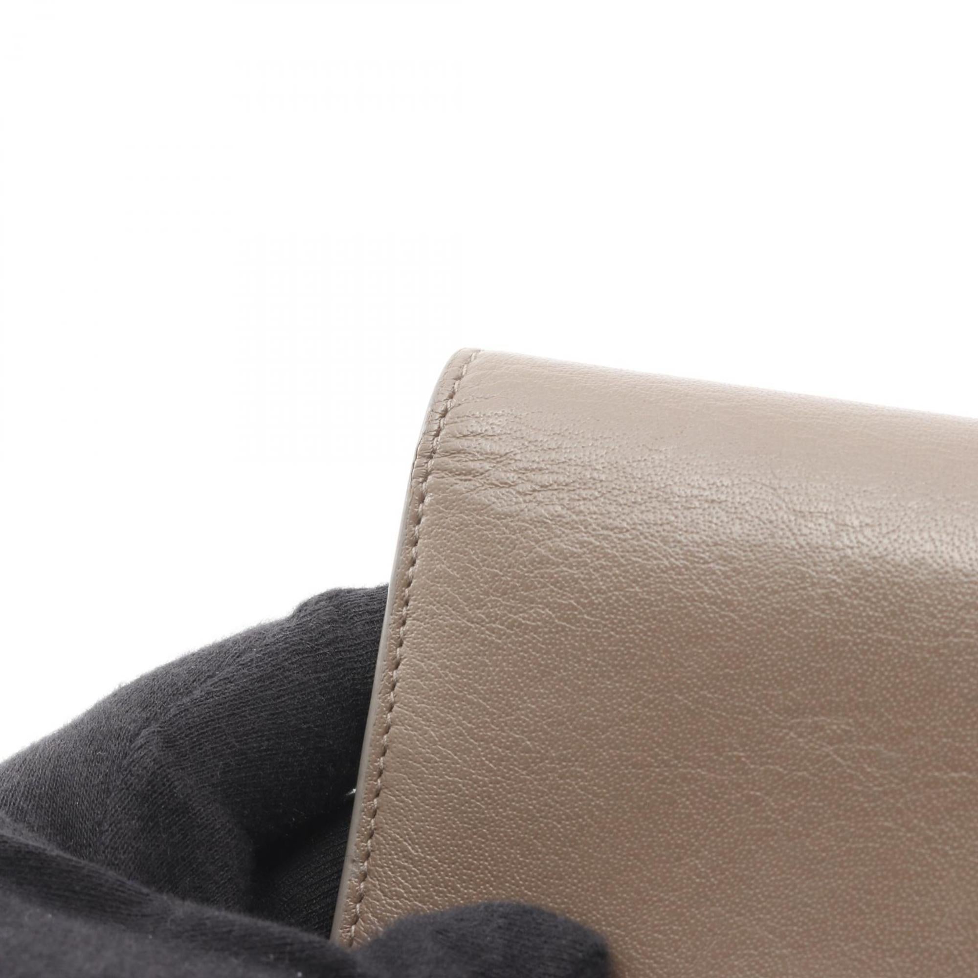 Balenciaga Gray Leather Long Wallet (Bi-Fold) (Pre-Owned)