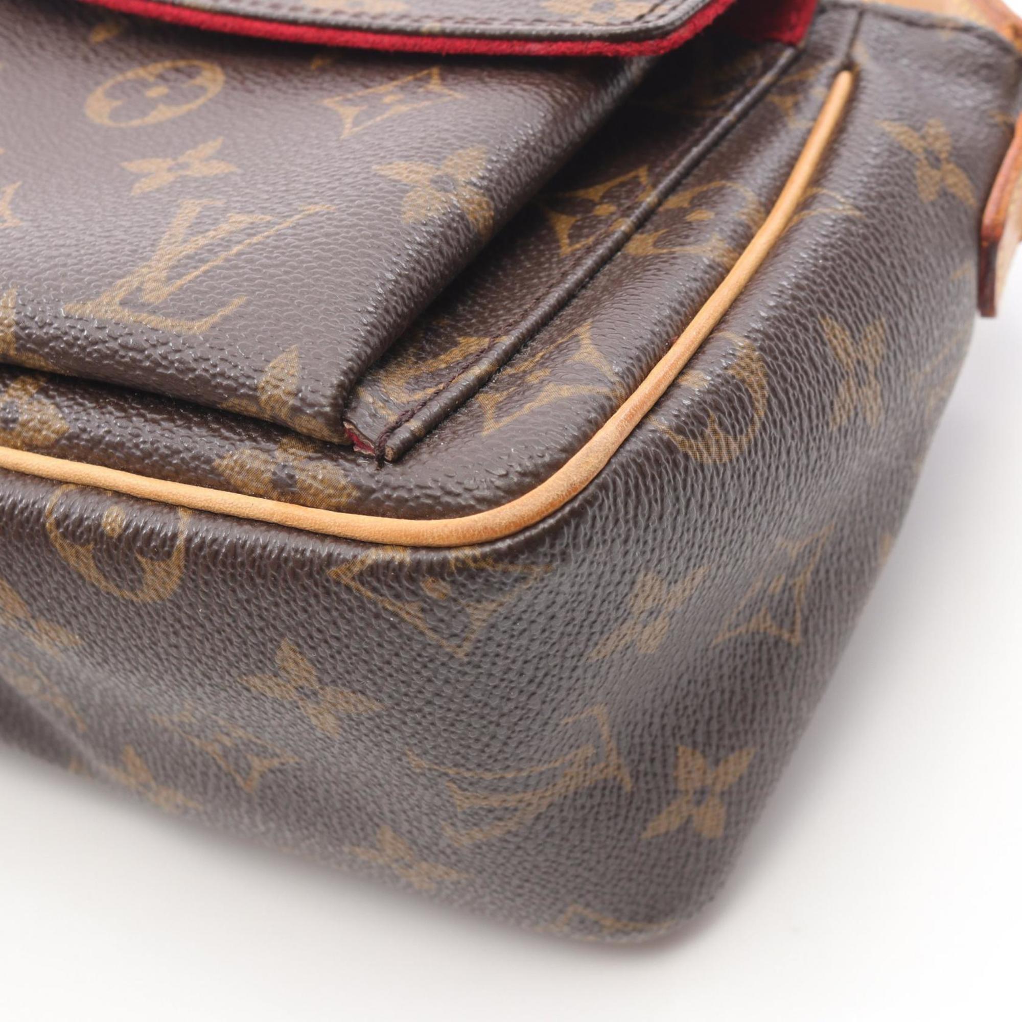 Louis Vuitton Brown Pvc Leather Shoulder Bag (Pre-Owned)