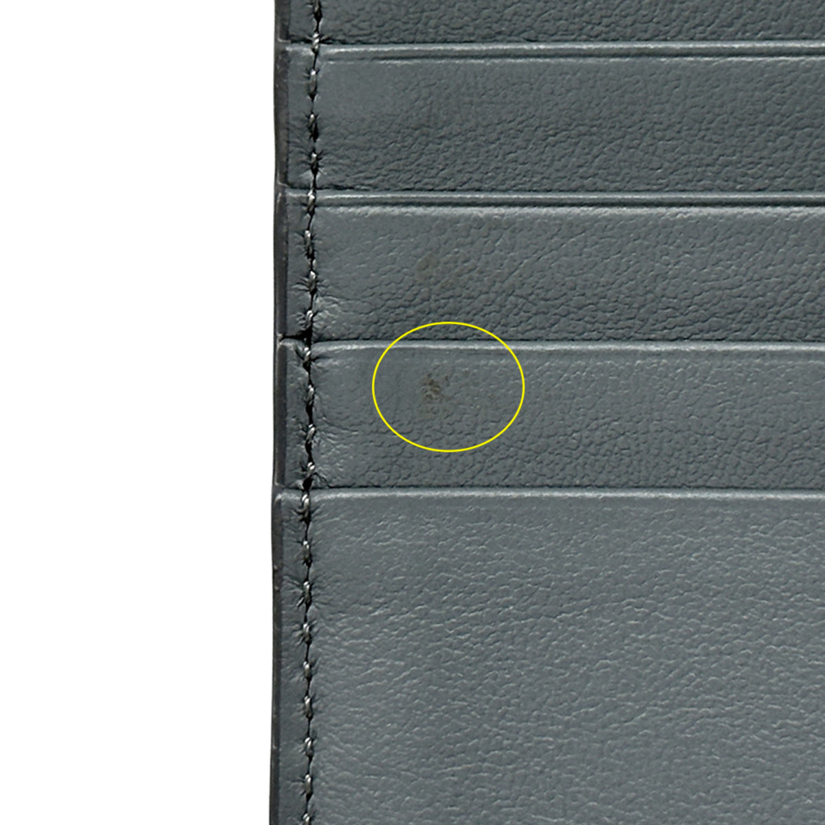 Christian Dior Gray Leather Wallet (Bi-Fold) (Pre-Owned)