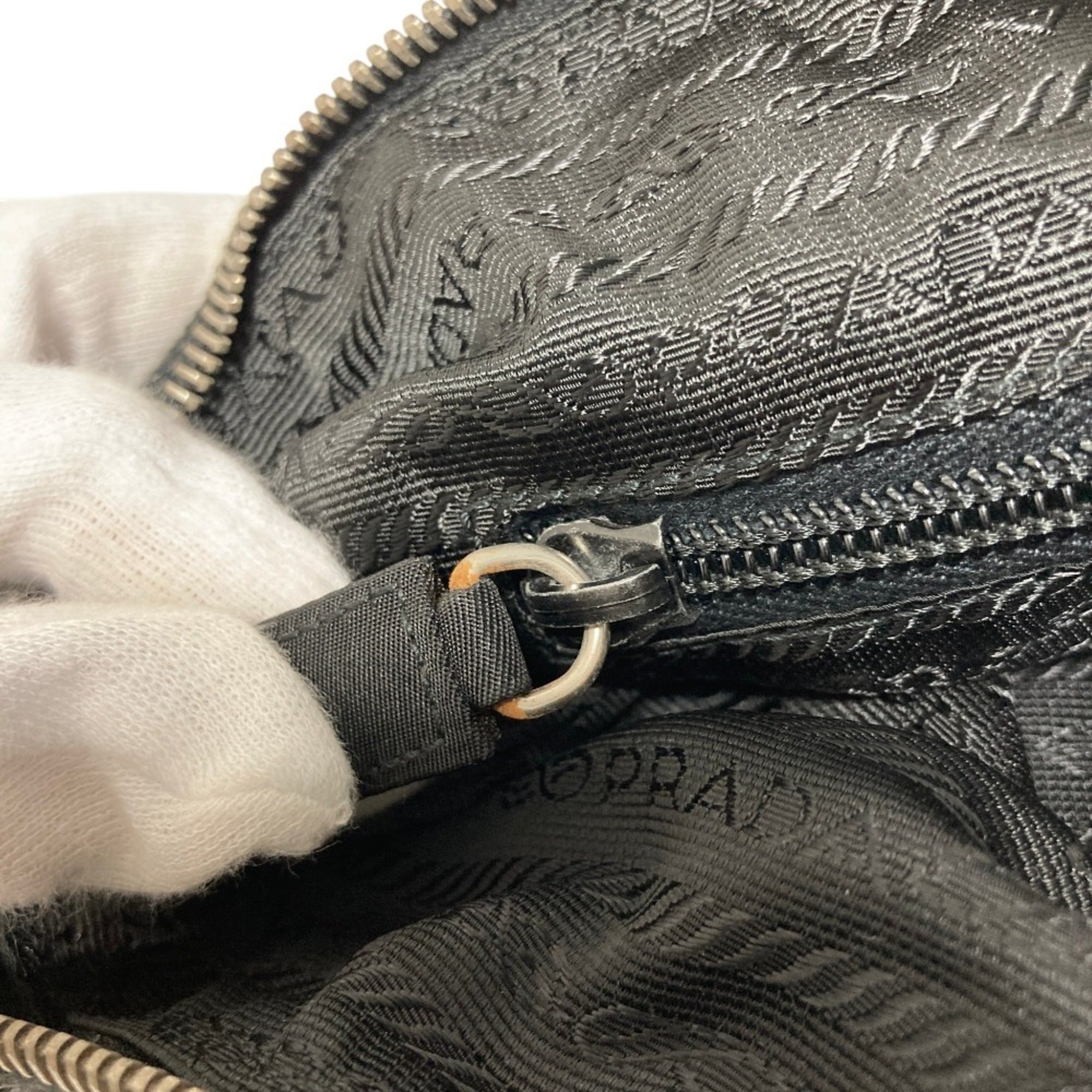 Prada Black Nylon Tote Bag (Pre-Owned)