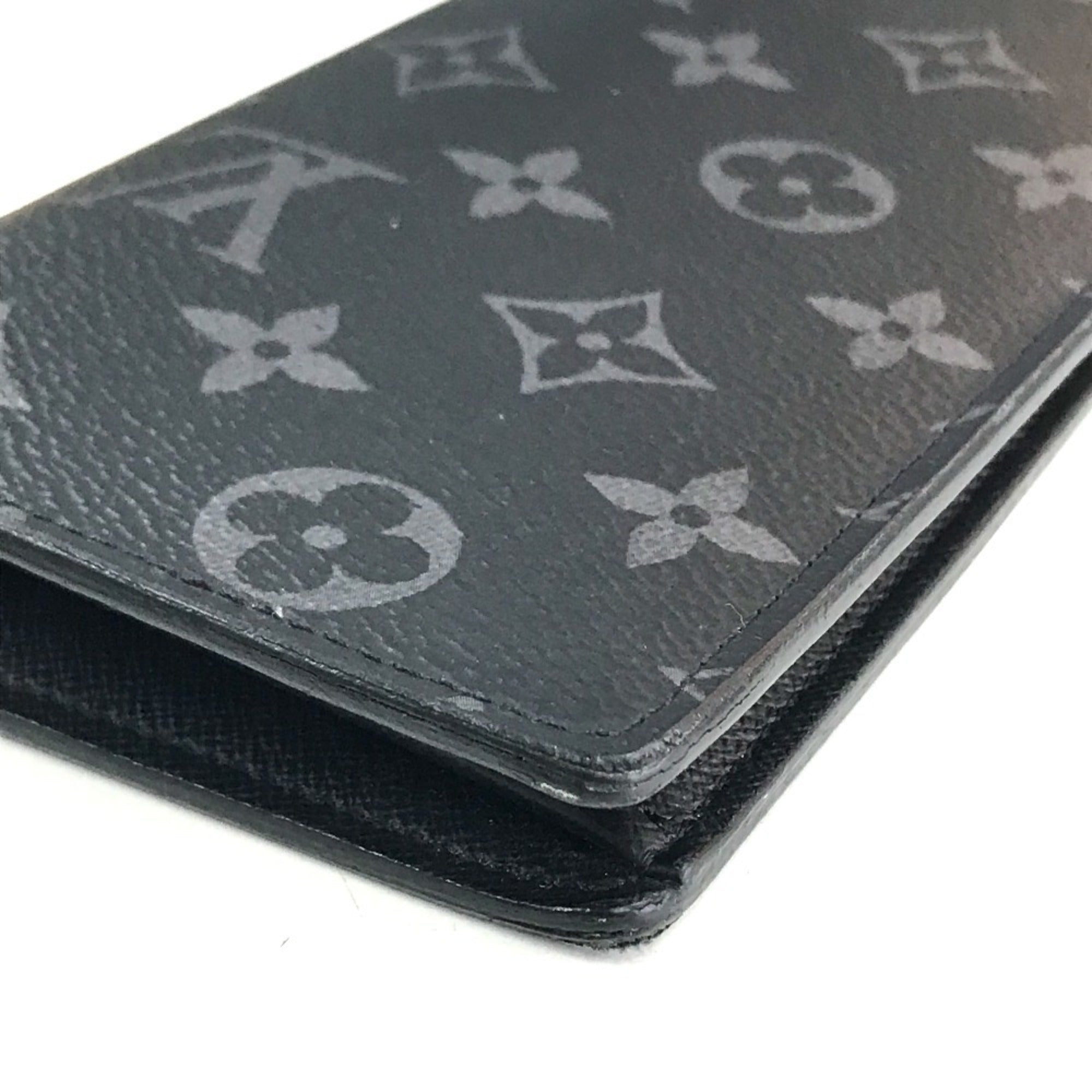 Louis Vuitton Monogram Eclipse Black Monogram Eclipse Long Wallet (Bi-Fold) (Pre-Owned)