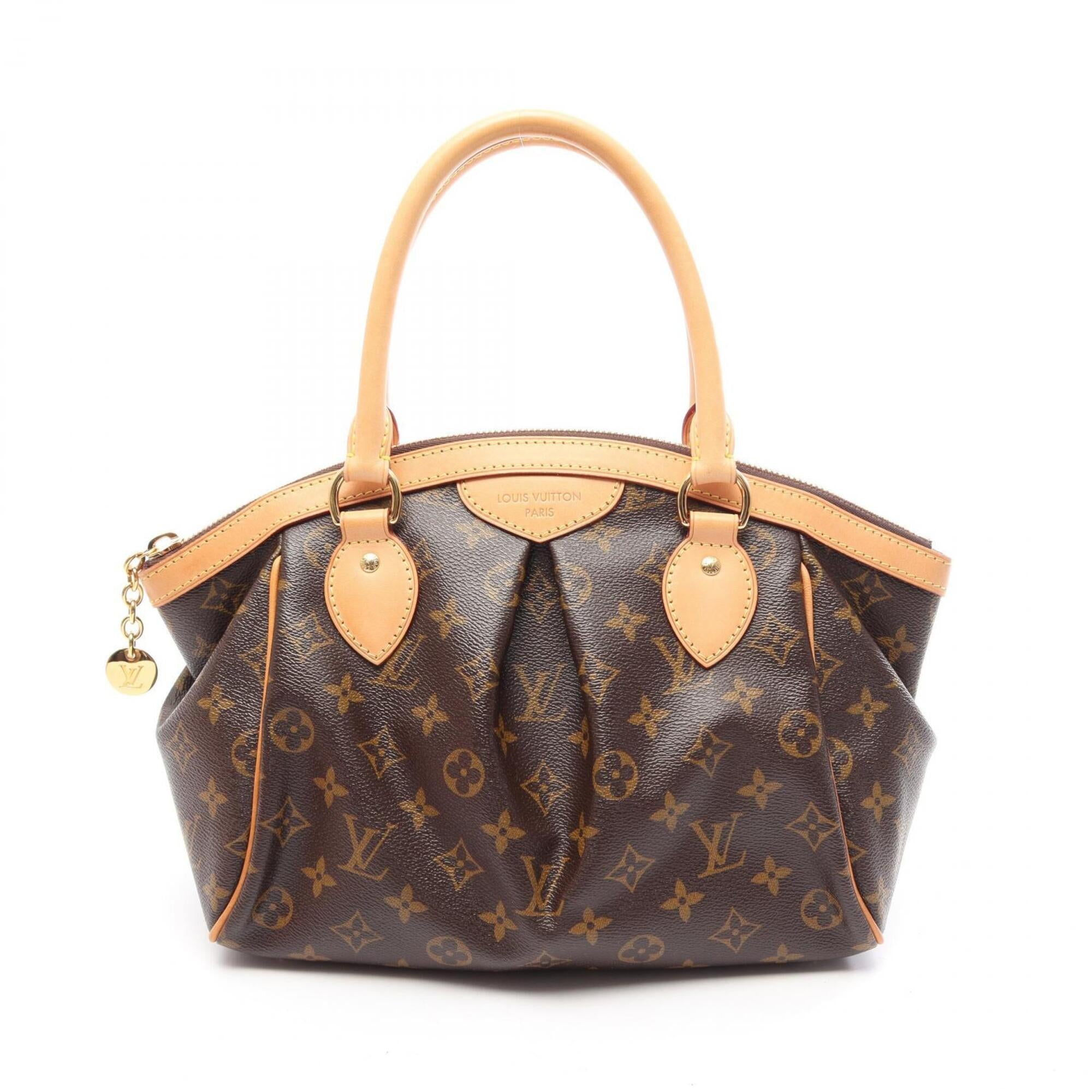 Louis Vuitton Brown Pvc Coated Canvas Leather Handbag (Pre-Owned)