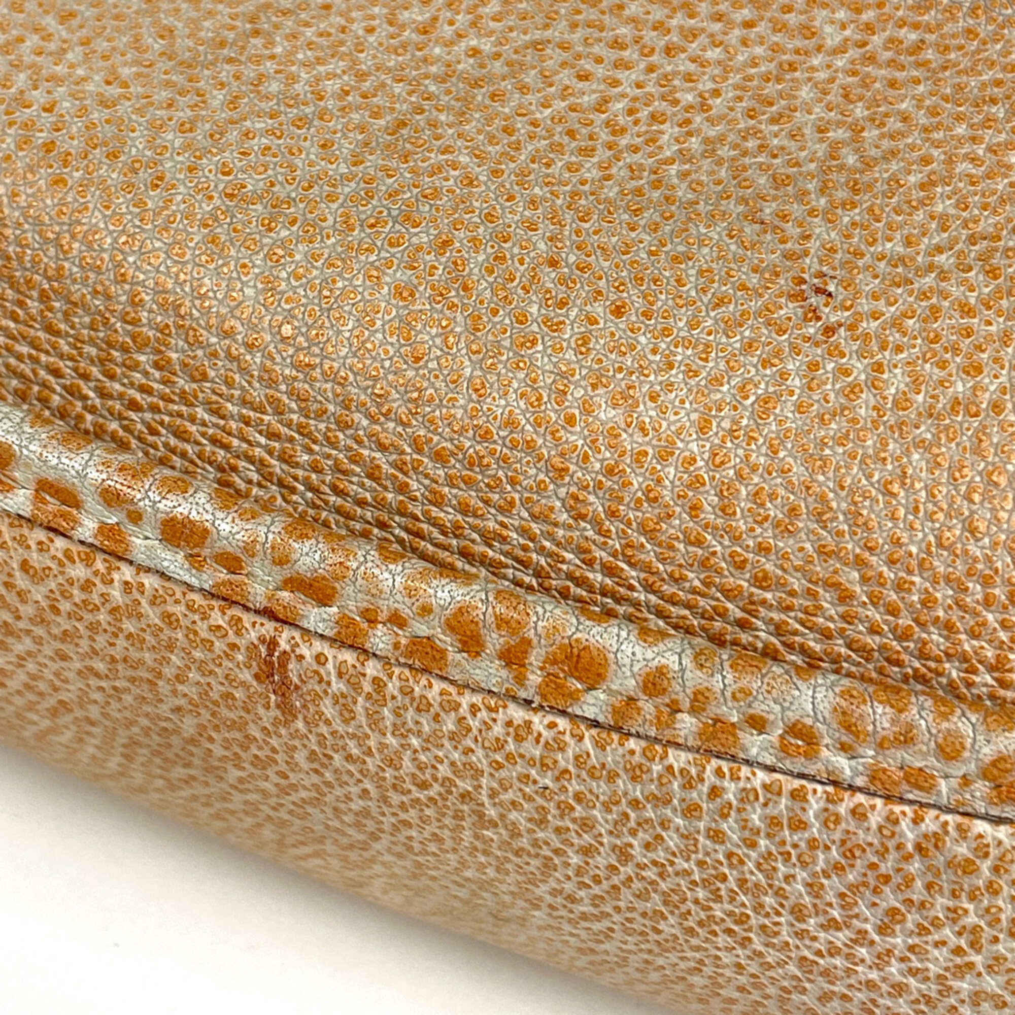 Hermes Evelyne Orange Leather Shoulder Bag (Pre-Owned)