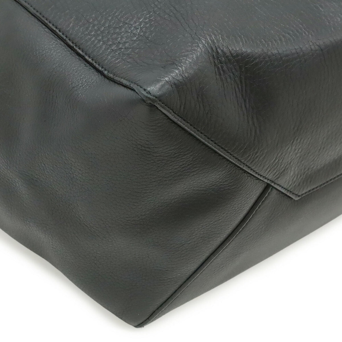 Celine Black Leather Shoulder Bag Tote Bag (Pre-Owned)