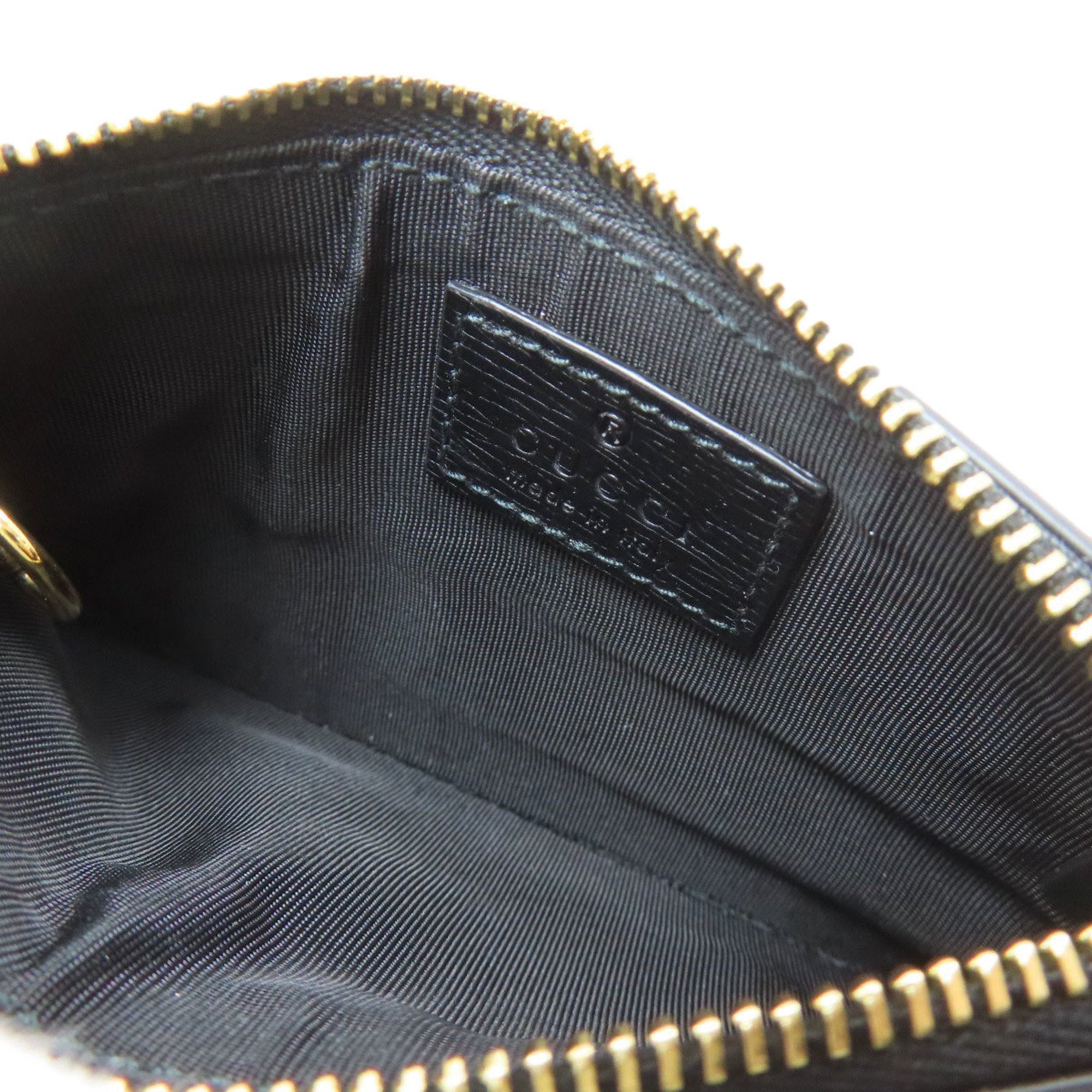 Gucci Black Leather Coin Purse/Coin Case (Pre-Owned)