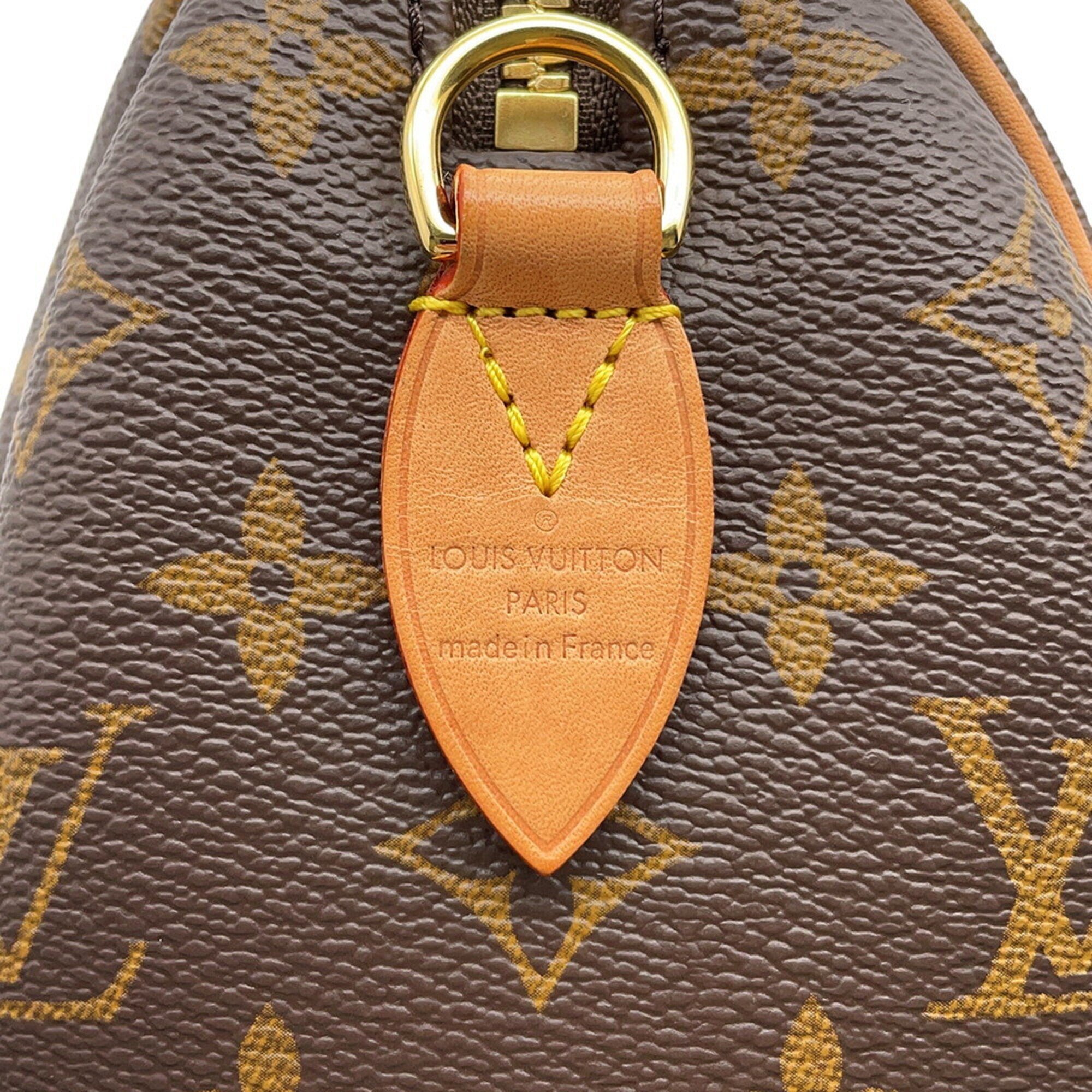 Louis Vuitton Brown Red Color Monogram Handbag Shoulder Bag (Pre-Owned)