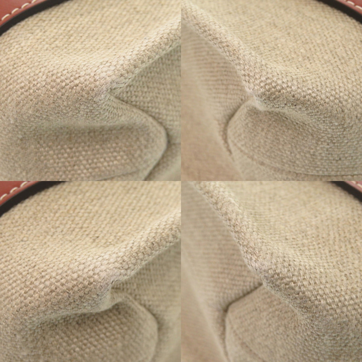 Chloé Beige Leather Cotton Handbag Tote Bag (Pre-Owned)