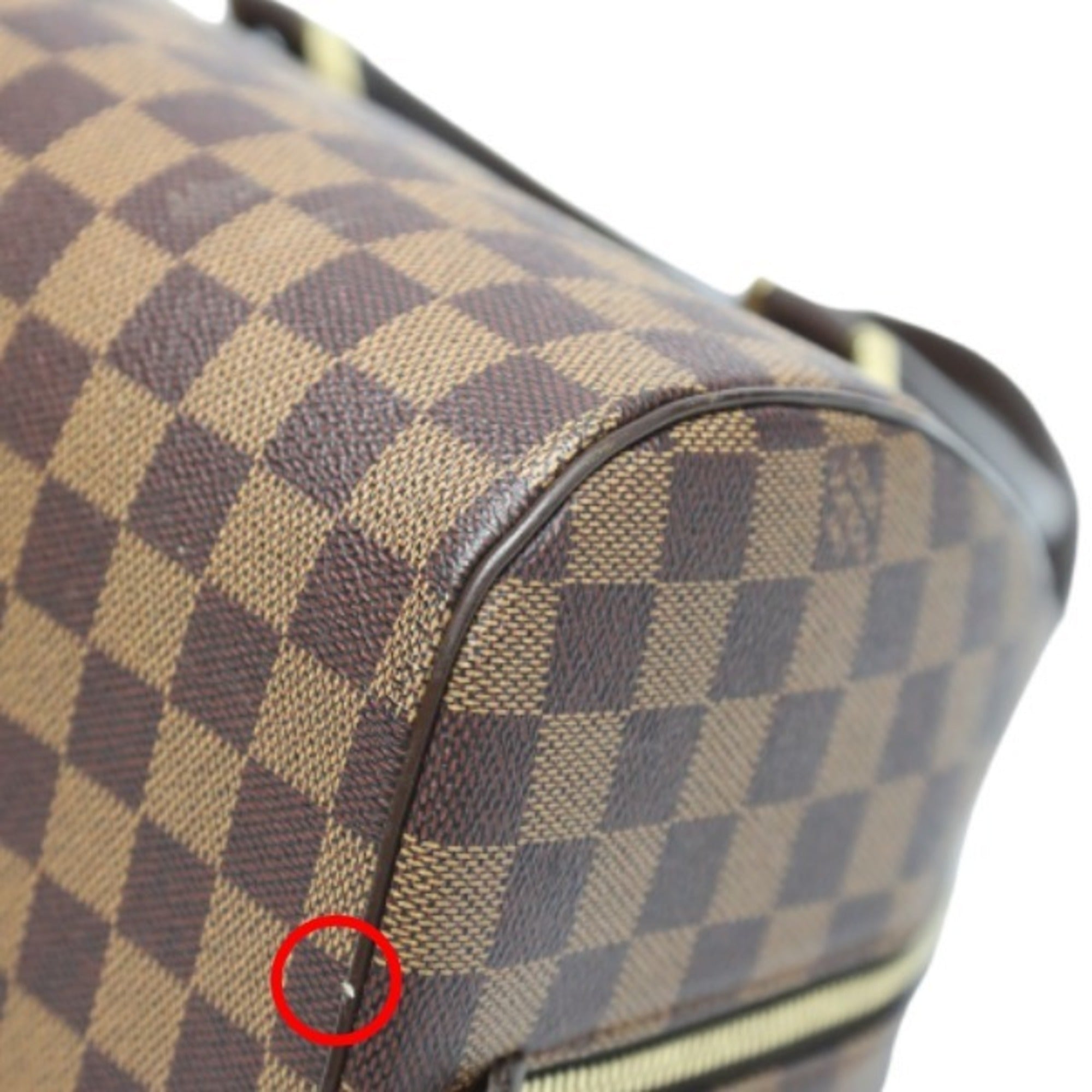 Louis Vuitton Brown Damier Canvas Handbag (Pre-Owned)