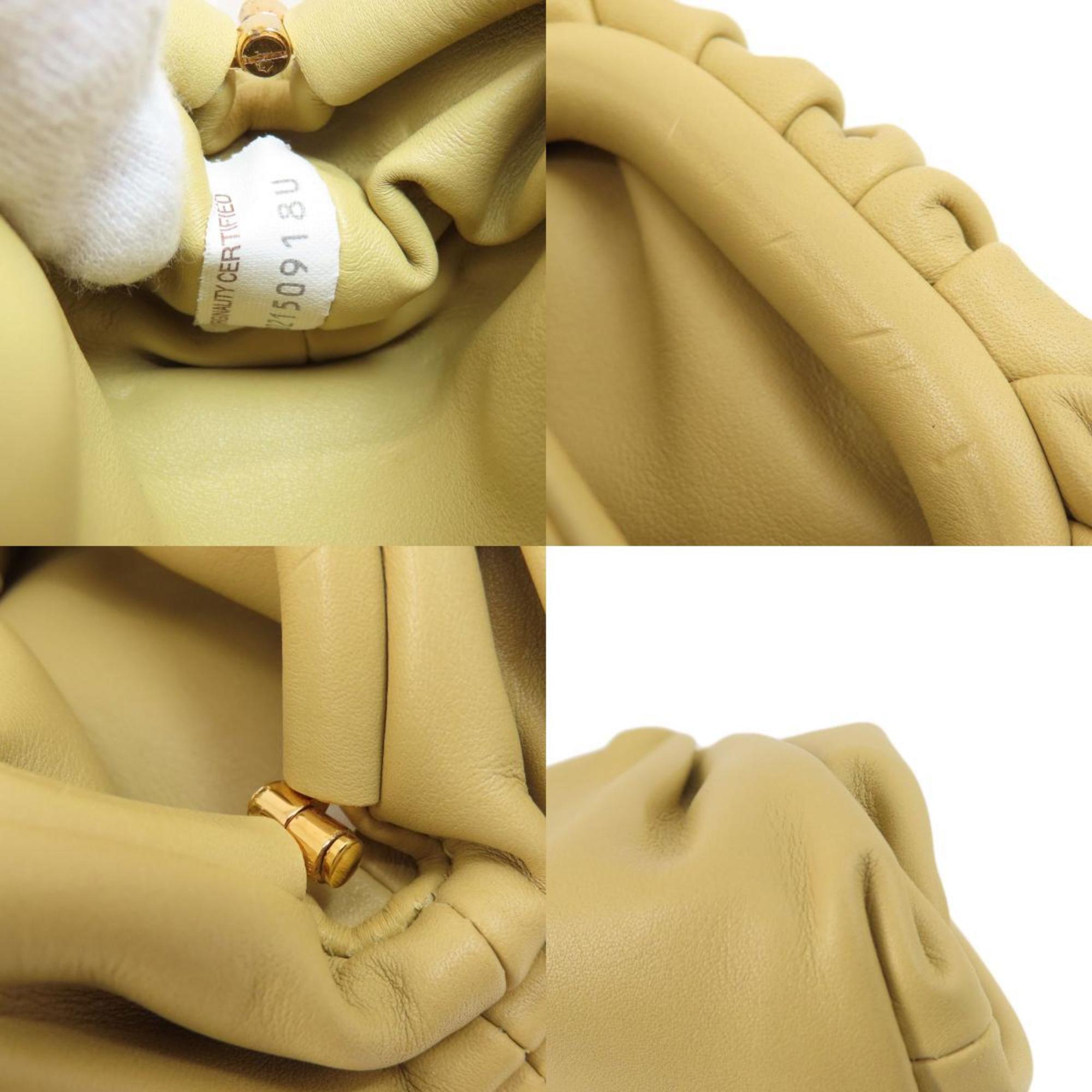 Bottega Veneta Beige Leather Pouch (Pre-Owned)