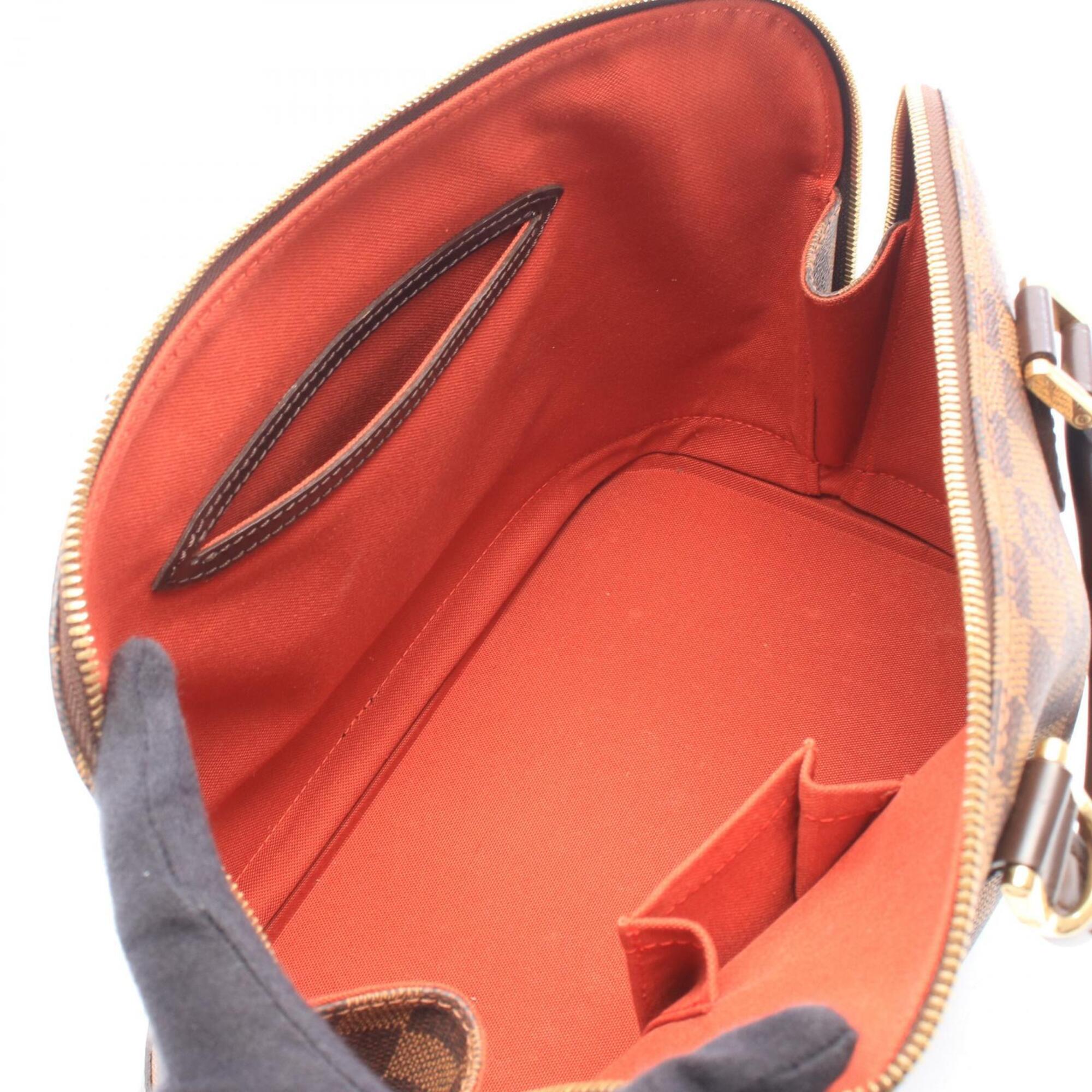Louis Vuitton Brown Coated Canvas Leather Handbag (Pre-Owned)