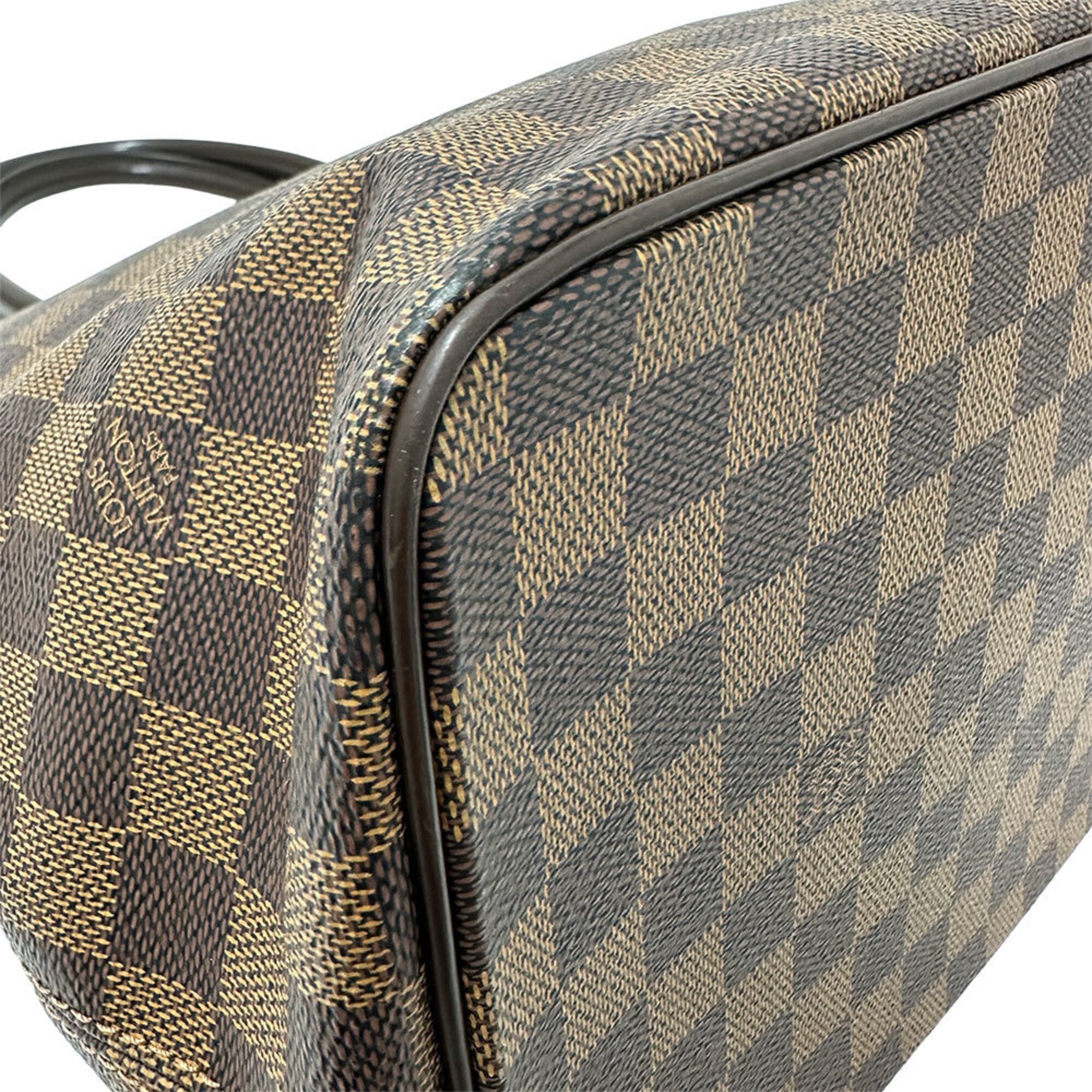 Louis Vuitton Brown Ebene Damier Canvas Handbag Tote Bag (Pre-Owned)