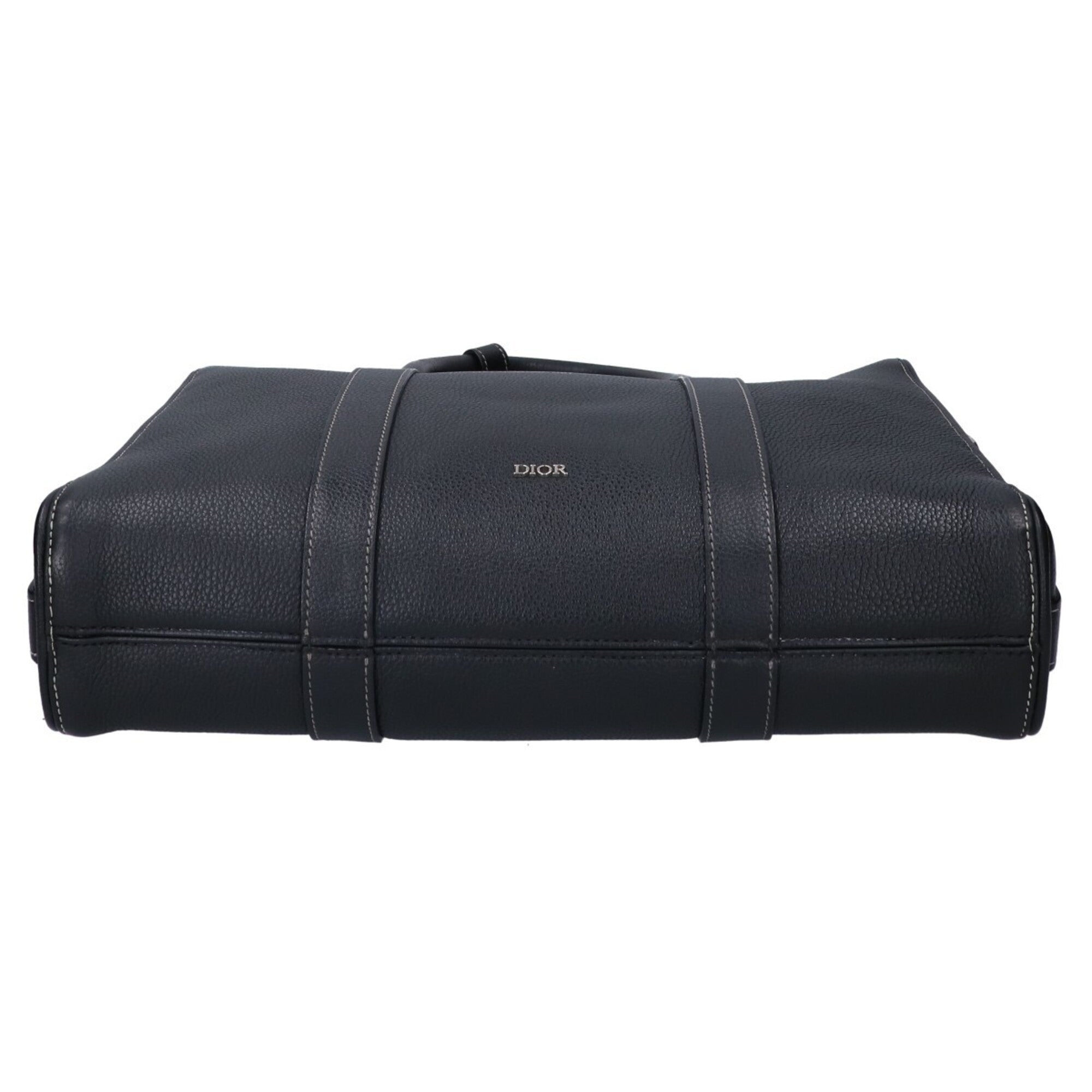 Christian Dior Black Leather Briefcase (Pre-Owned)