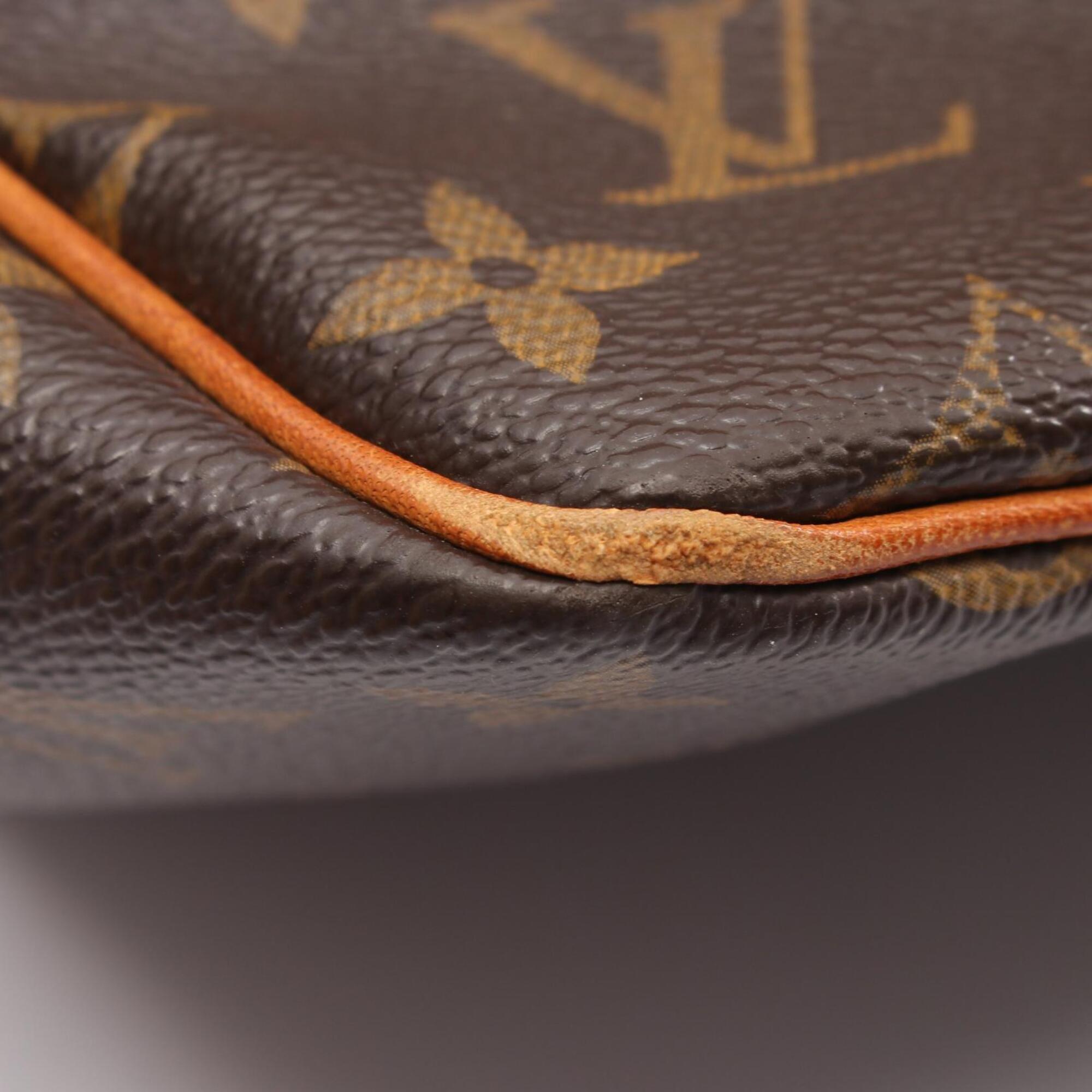 Louis Vuitton Brown Coated Canvas Leather Handbag Tote Bag (Pre-Owned)
