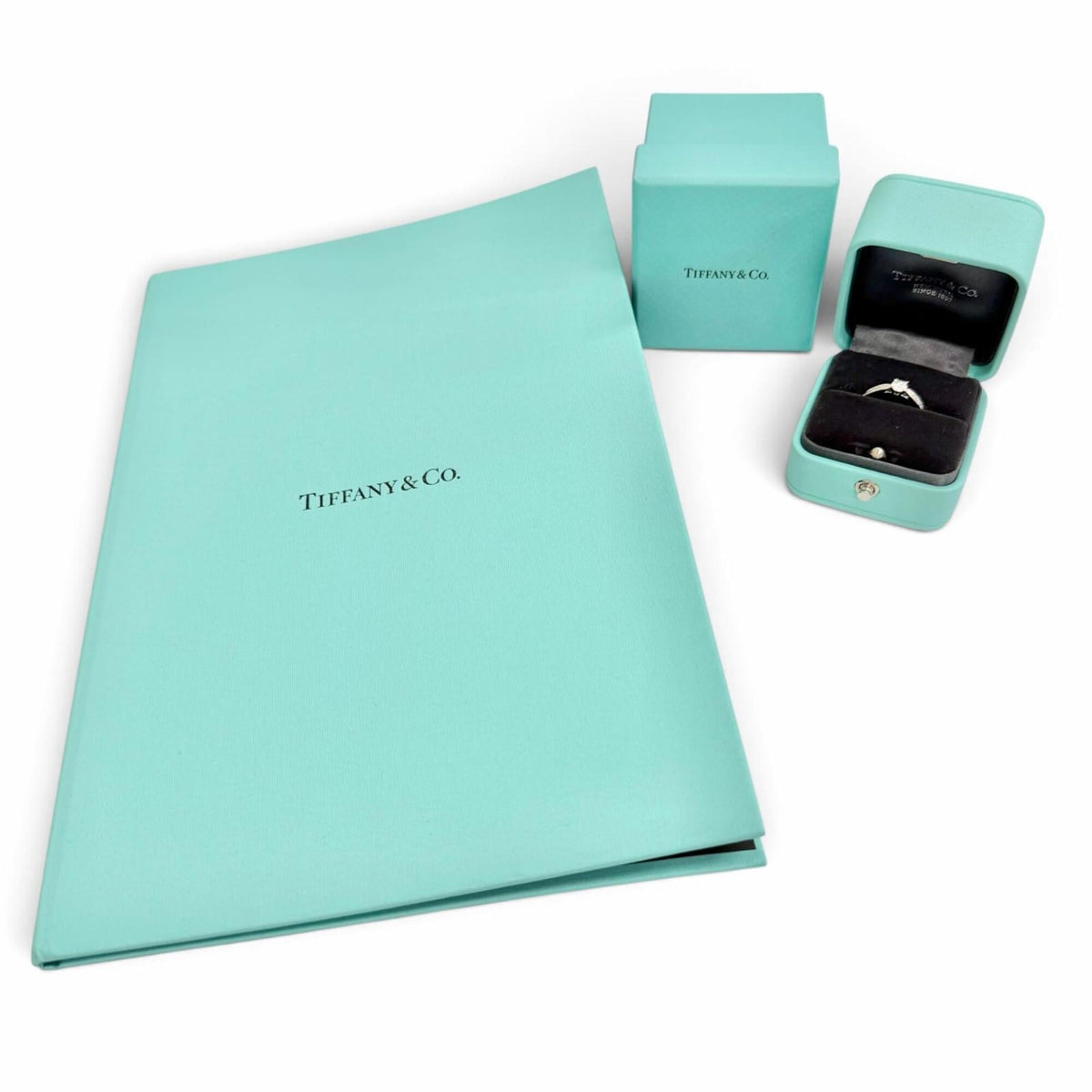 Tiffany Platinum Platinum 950 Band Ring (Pre-Owned)