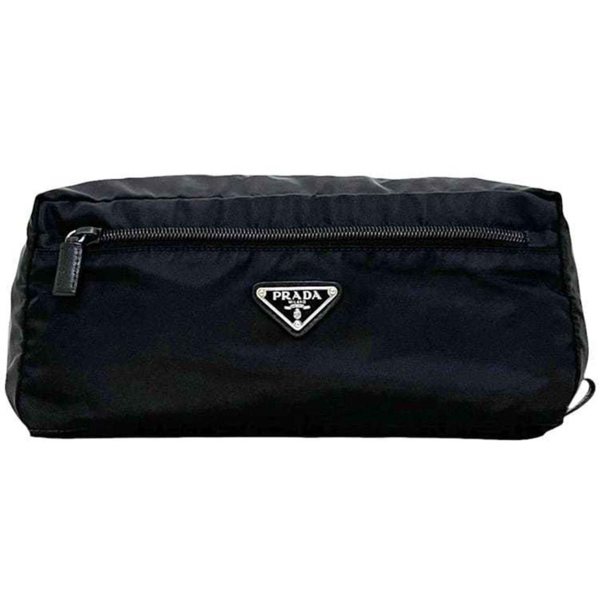 Prada Black Nero Nylon Pouch (Pre-Owned)