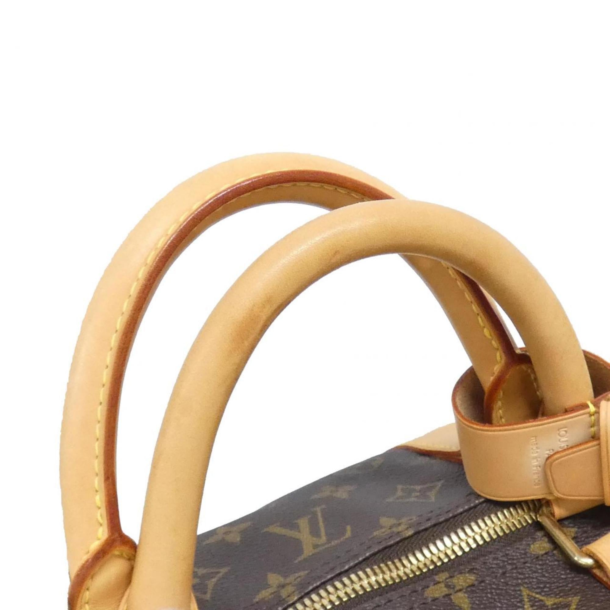 Louis Vuitton Marron Coated Canvas Boston Bag (Pre-Owned)