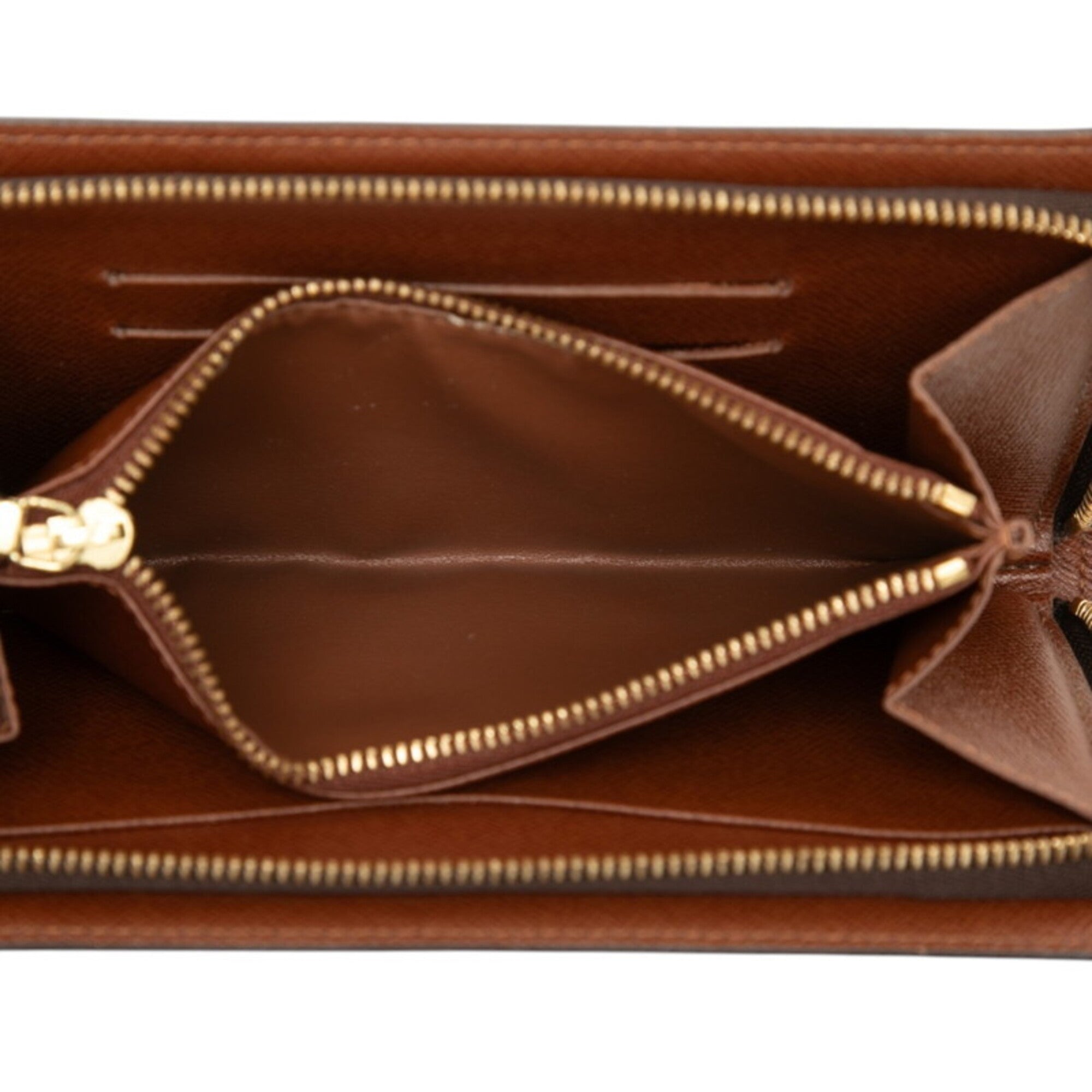 Louis Vuitton Monogram Brown Pvc Leather Long Wallet (Bi-Fold) (Pre-Owned)