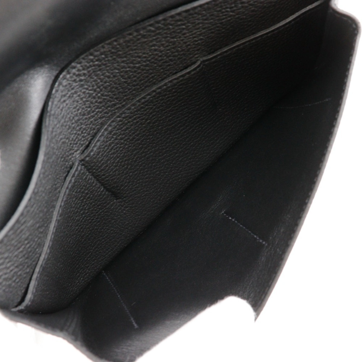 Hermes Black Togo Leather Wallet (Bi-Fold) (Pre-Owned)