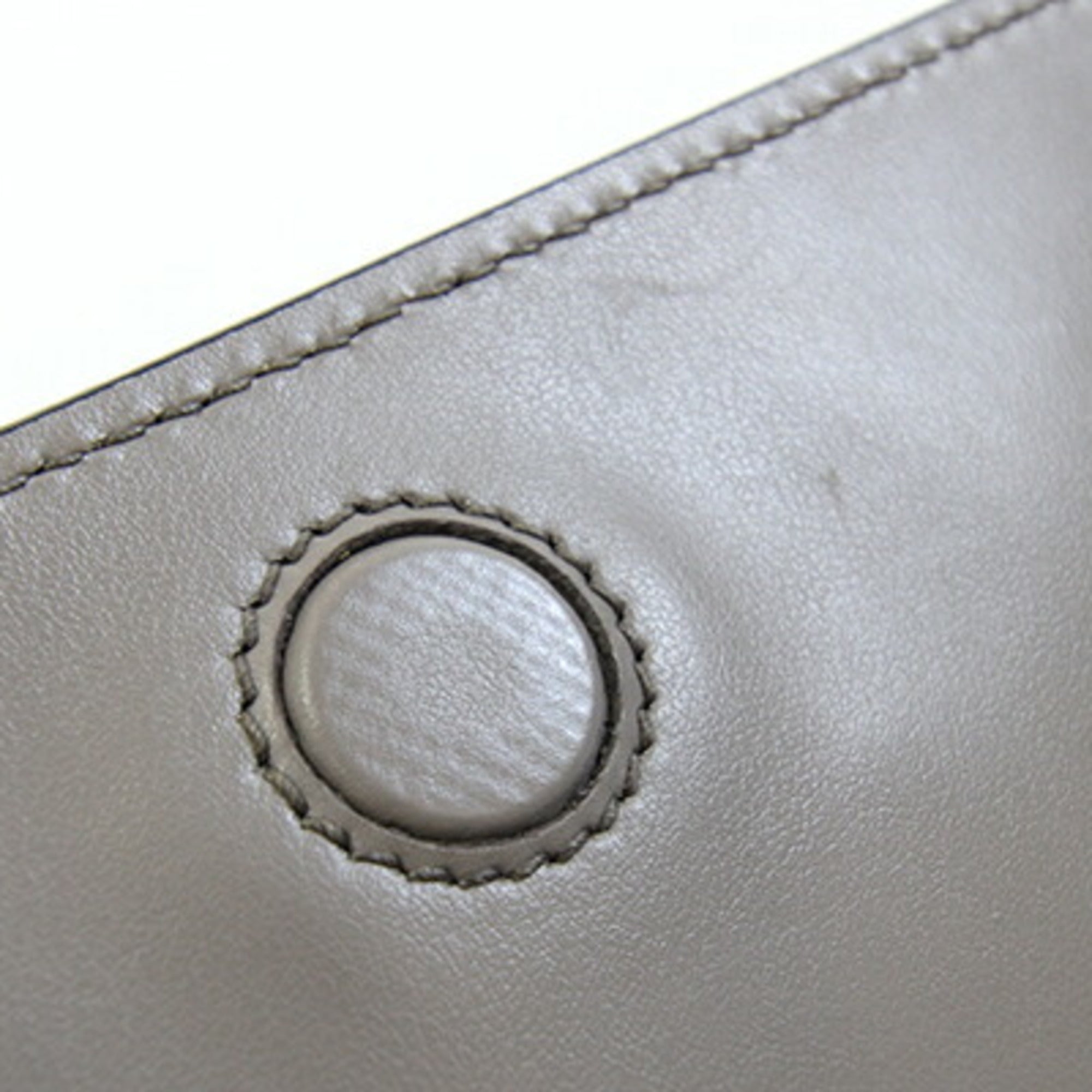 Prada Grayish Saffiano Shoulder Bag (Pre-Owned)