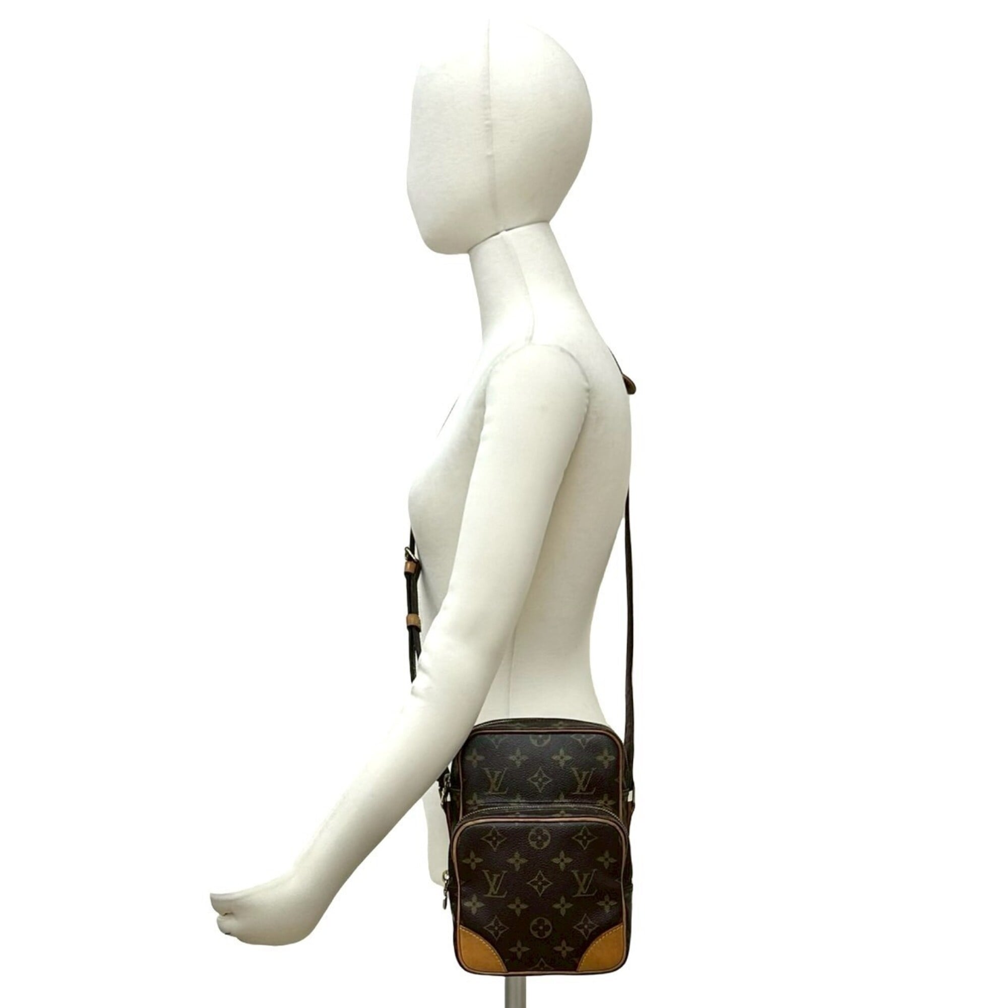 Louis Vuitton Brown Leather Pvc Pochette Shoulder Bag (Pre-Owned)