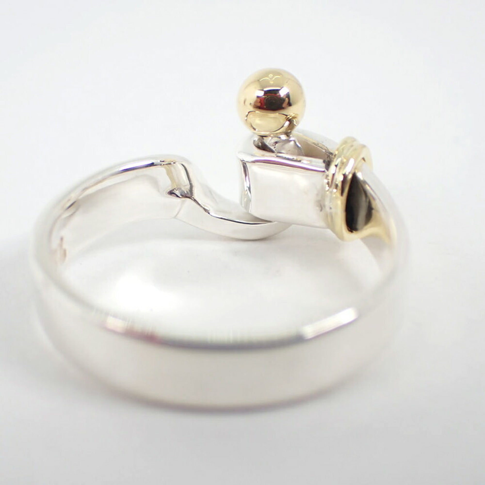 Tiffany Yellow Gold (18K) Sterling Silver 925 Band Ring (Pre-Owned)
