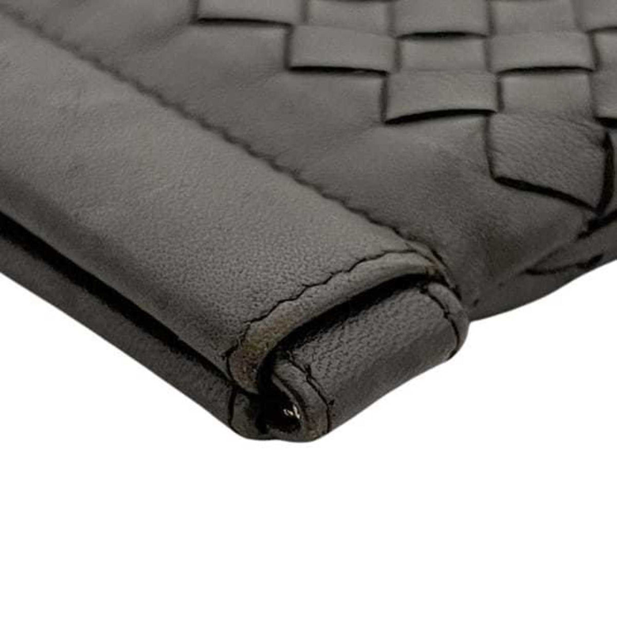 Bottega Veneta Intrecciato Brown Leather Coin Purse/Coin Case (Pre-Owned)
