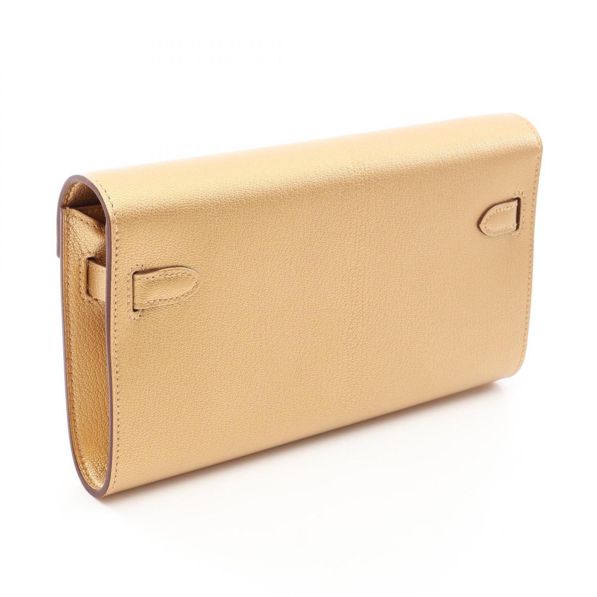 Hermes Gold Handbag Shoulder Bag (Pre-Owned)