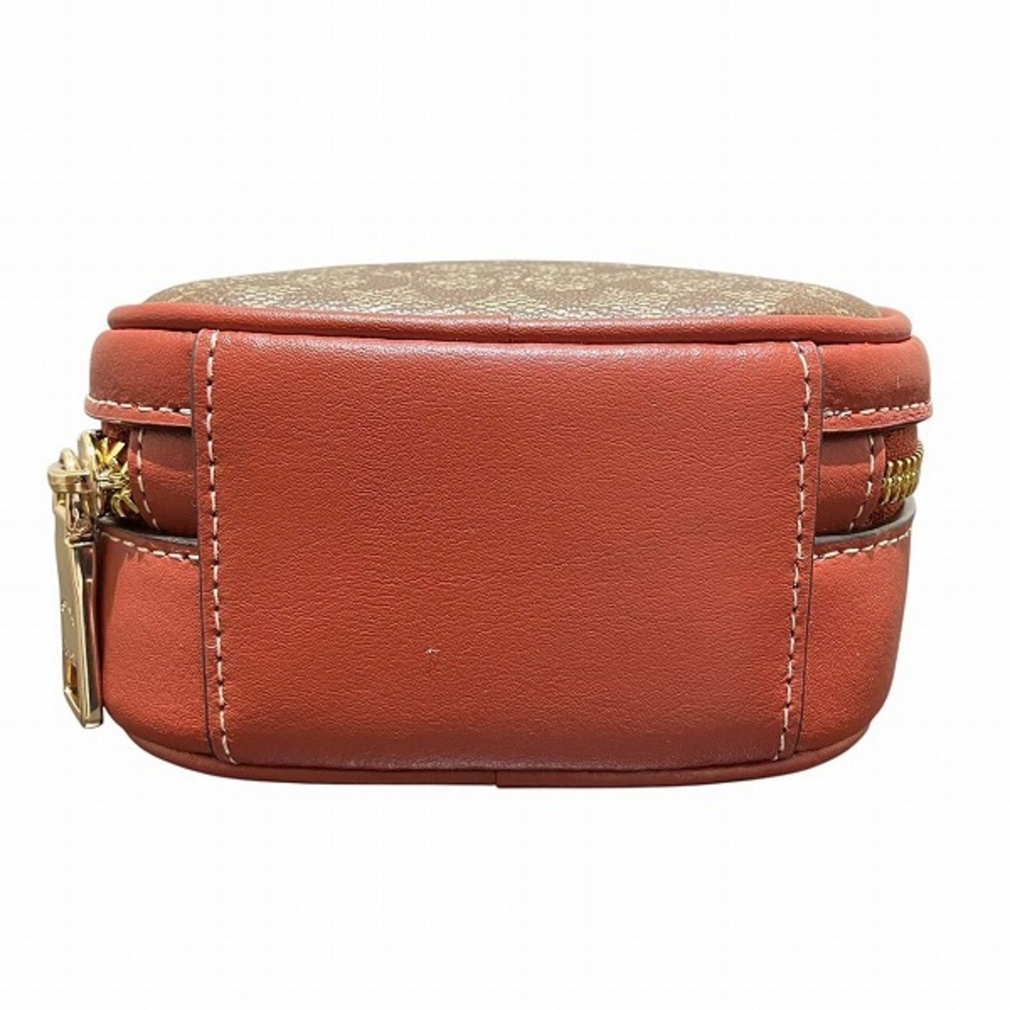 Coach Khaki Pvc Leather Handbag Shoulder Bag (Pre-Owned)