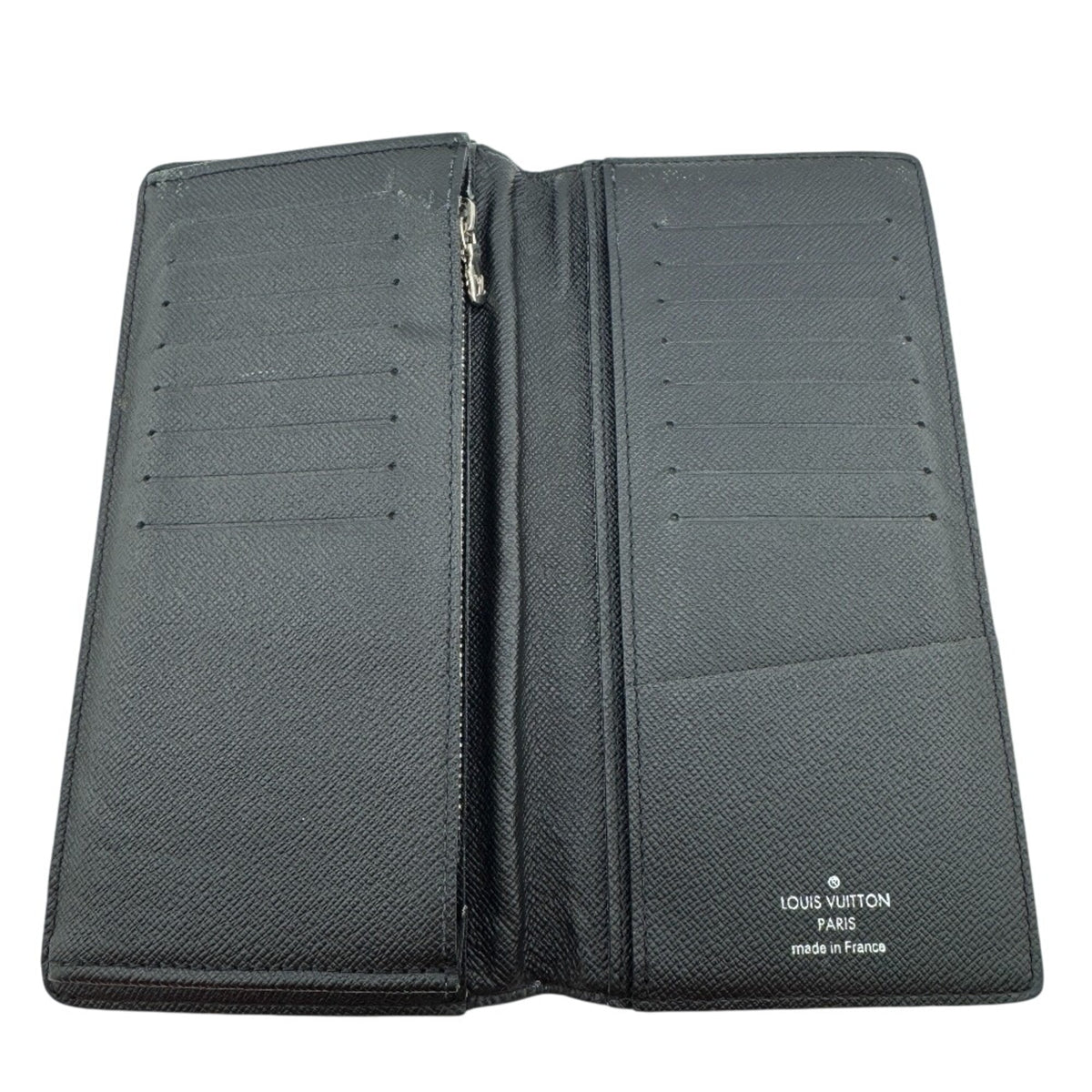 Louis Vuitton Damier Graphite Black Gray Leather Long Wallet (Bi-Fold) (Pre-Owned)