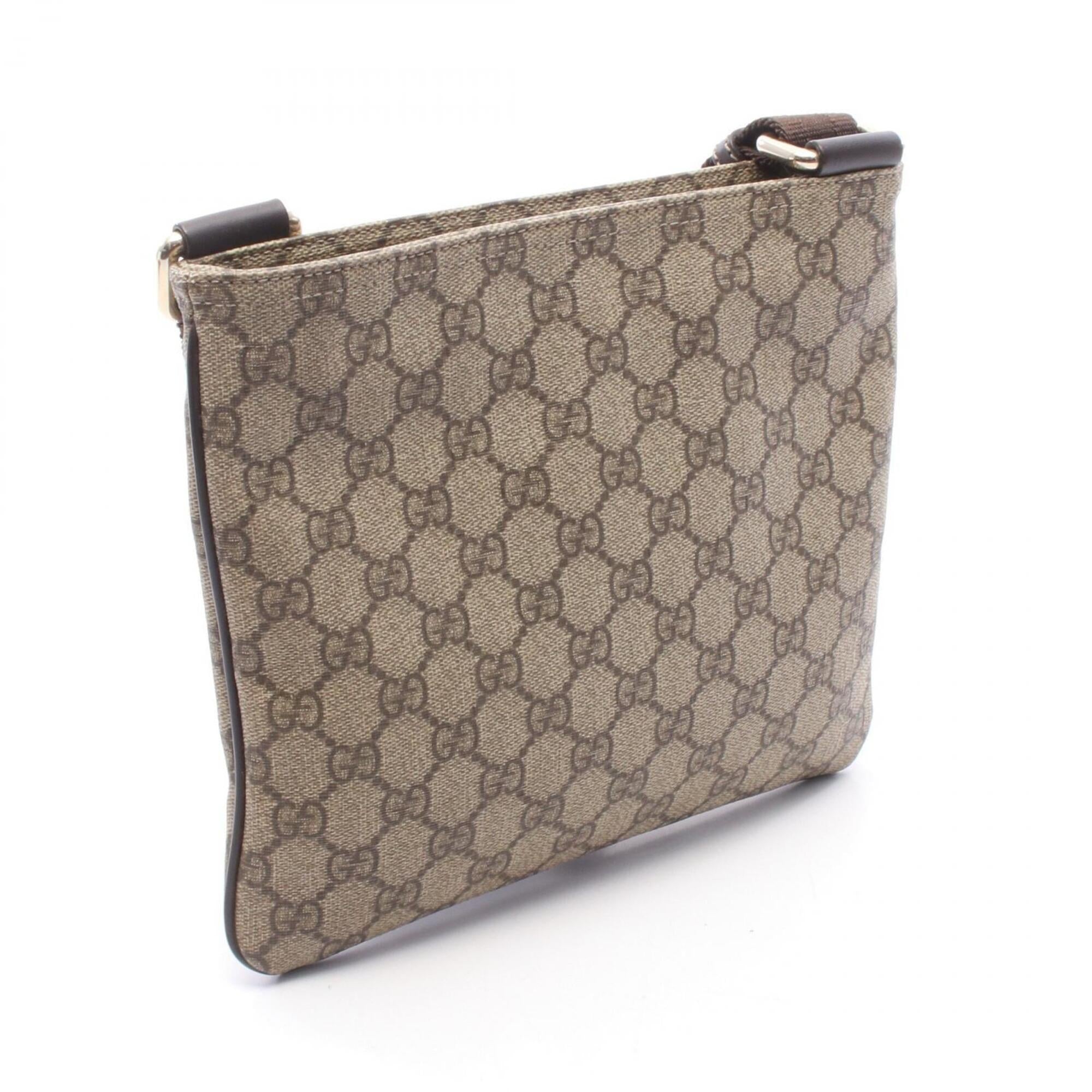 Gucci Beige Brown Pvc Leather Handbag Shoulder Bag (Pre-Owned)