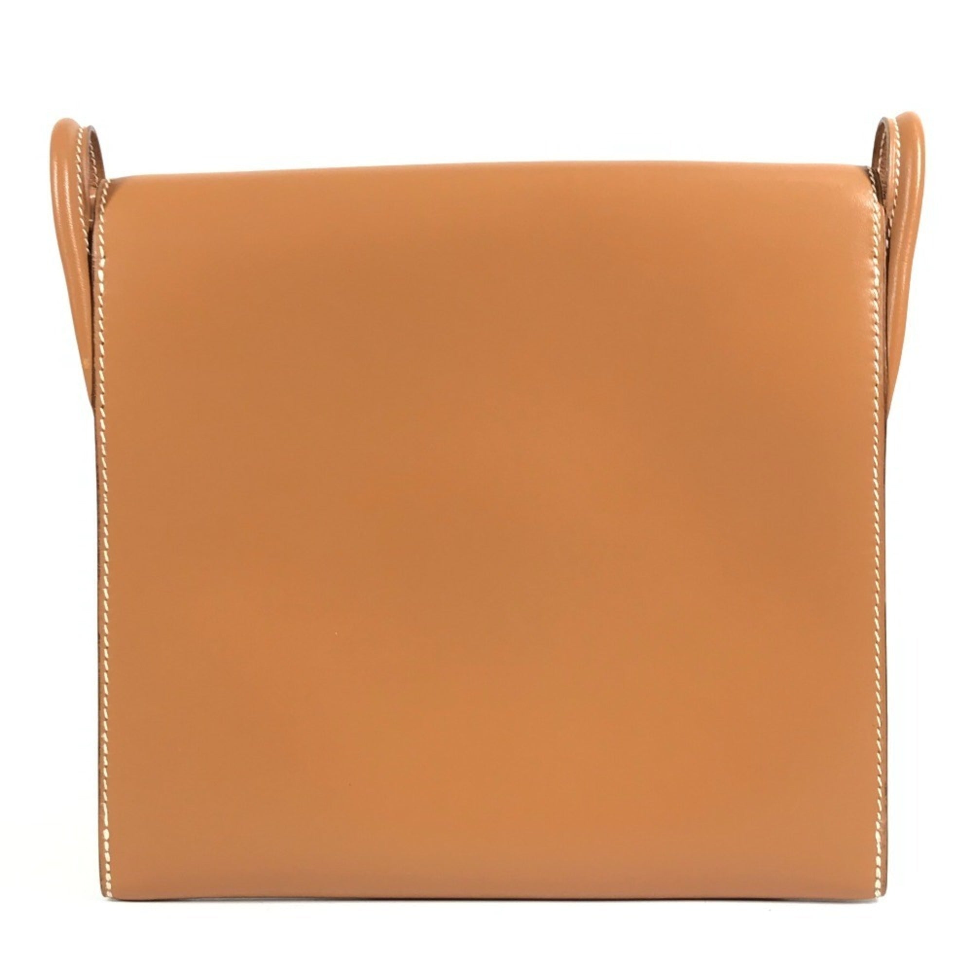 Hermes Brown Natural Chamonix Leather Shoulder Bag (Pre-Owned)