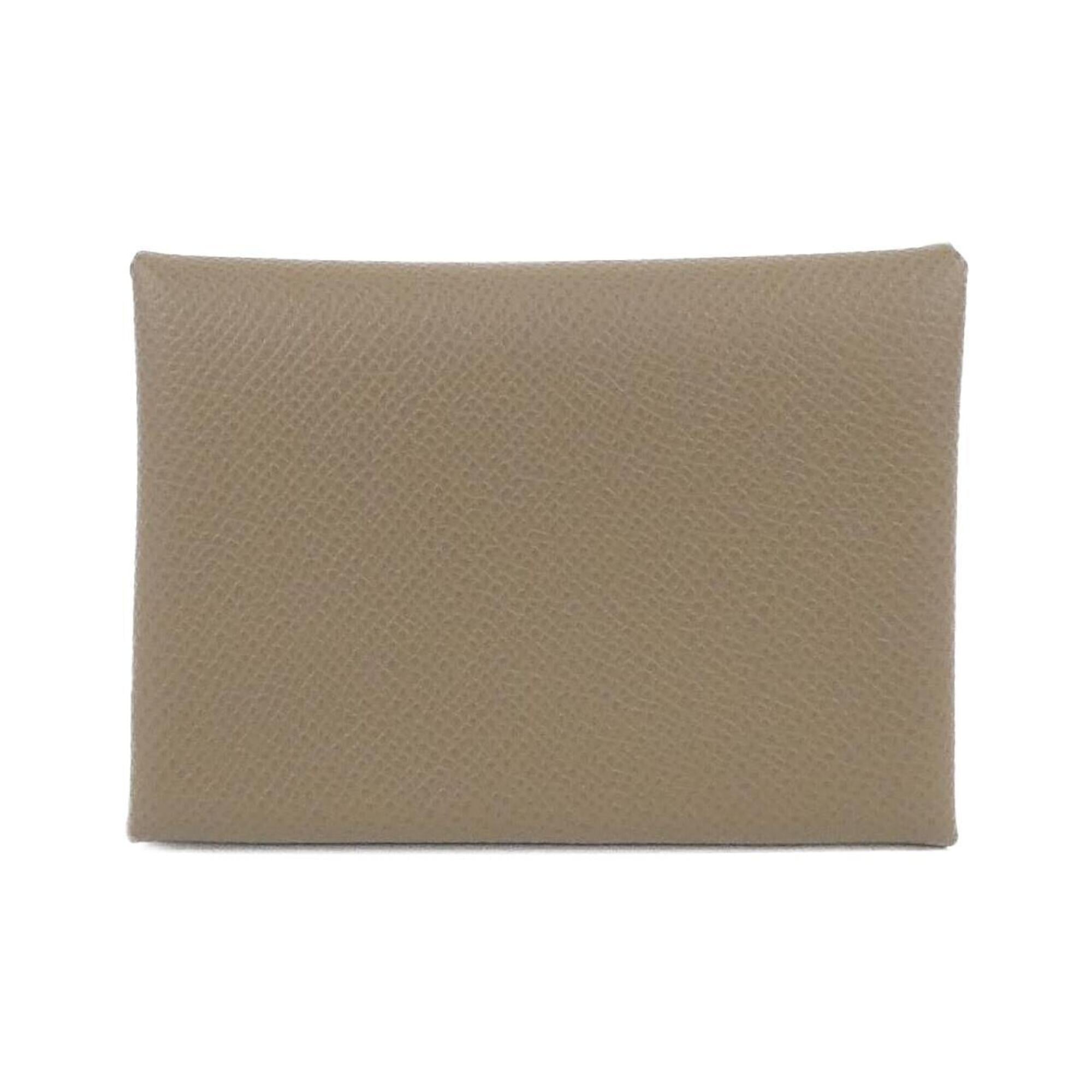 Hermes Etoupe Gray Epsom Leather Coin Purse/Coin Case (Pre-Owned)