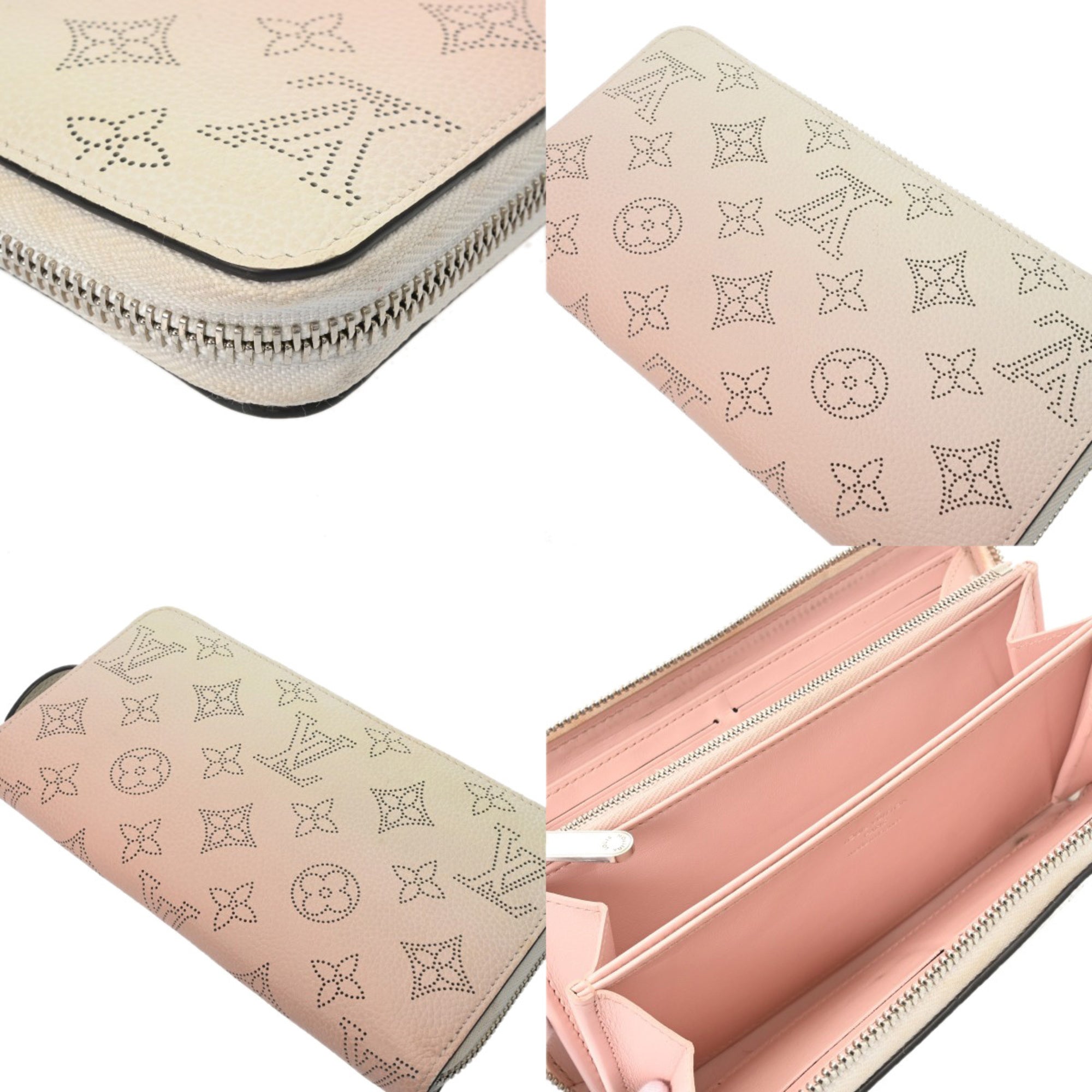Louis Vuitton Pink Leather Long Wallet (Bi-Fold) (Pre-Owned)