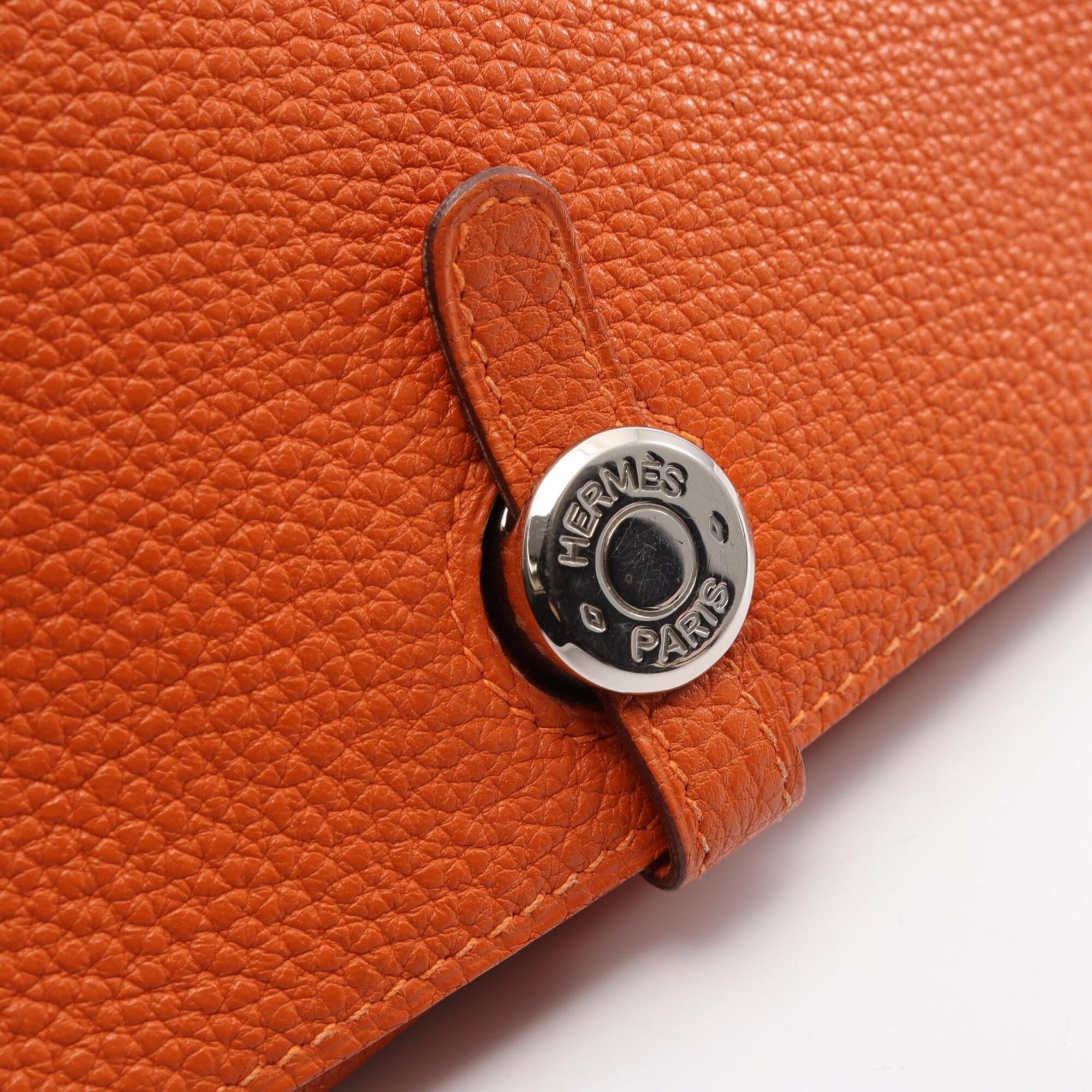 Hermes Orange Togo Leather Fanny Pack Handbag (Pre-Owned)