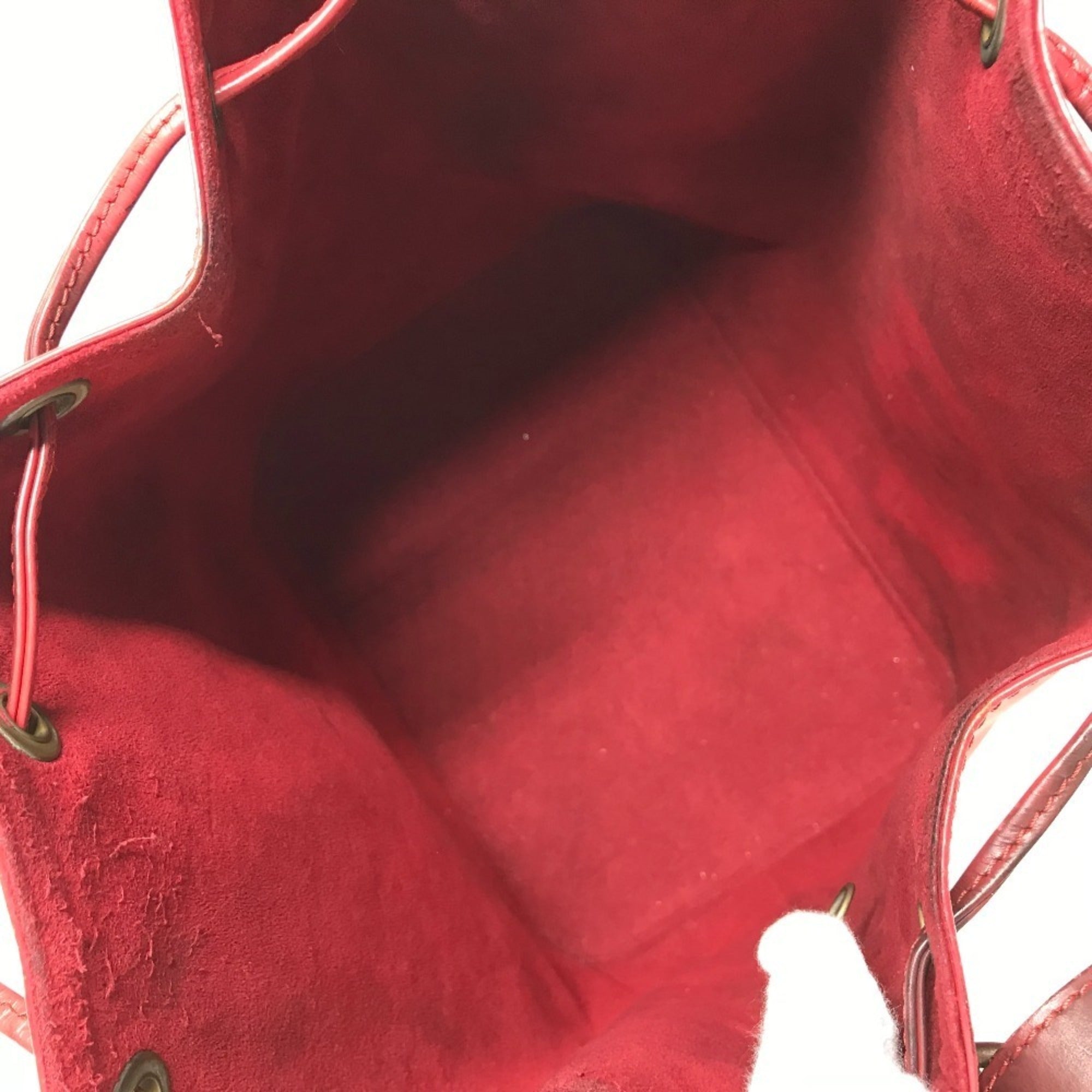 Louis Vuitton Castilian Red Red Color Epi Leather Shoulder Bag (Pre-Owned)