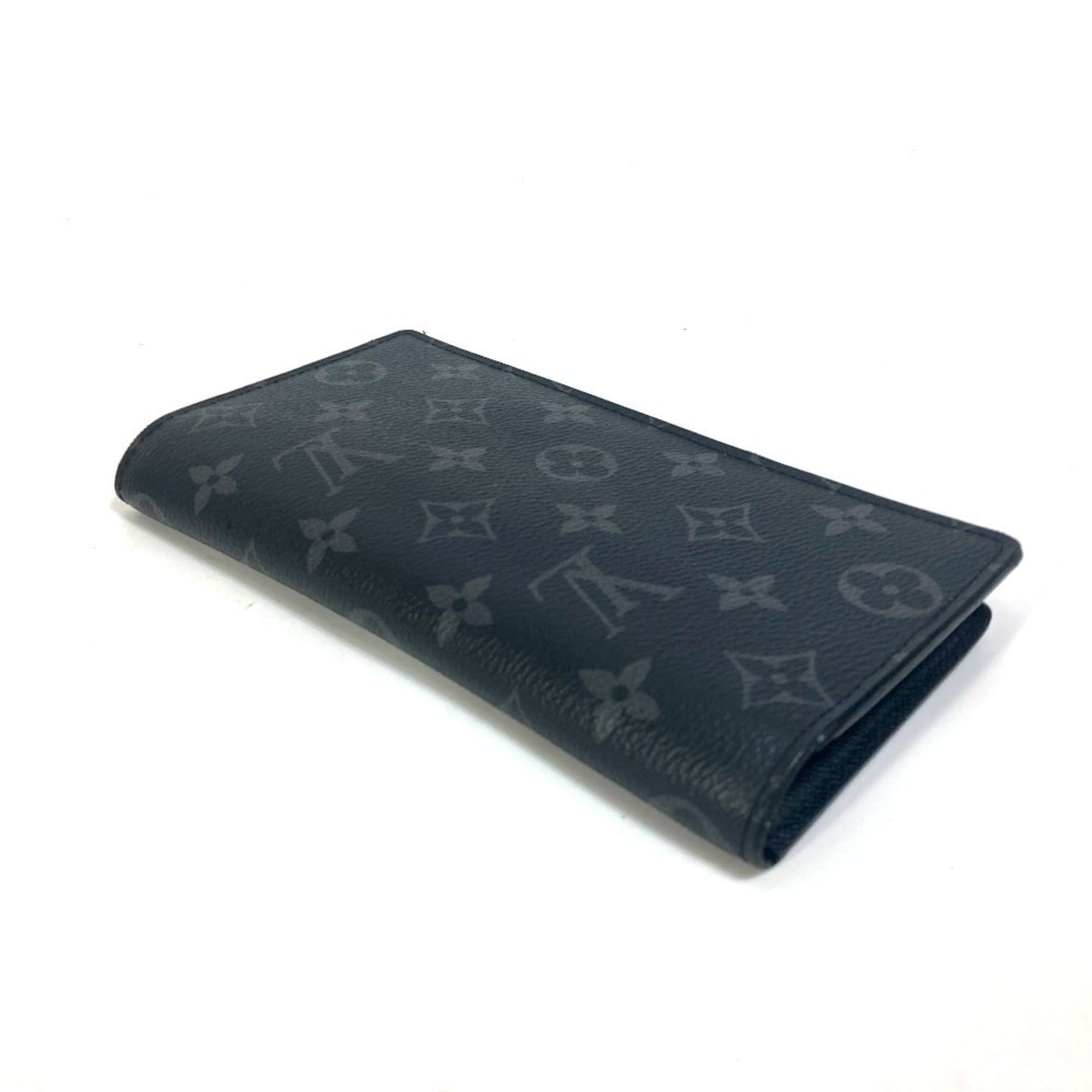 Louis Vuitton Monogram Eclipse Black Monogram Eclipse Long Wallet (Bi-Fold) (Pre-Owned)