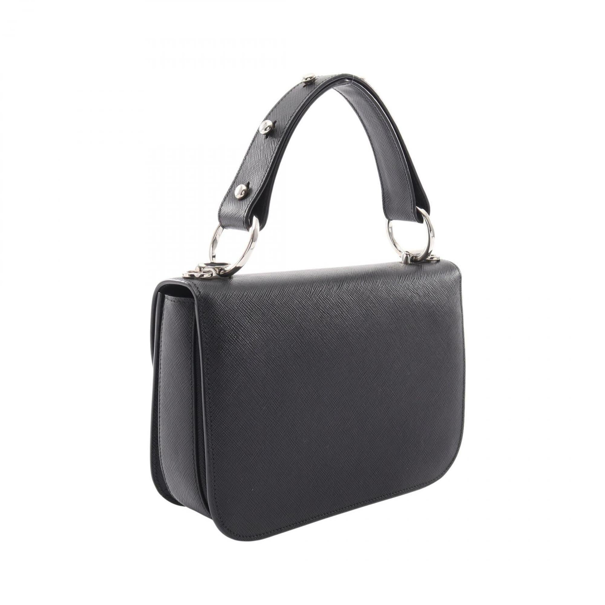 Prada Black Leather Handbag (Pre-Owned)