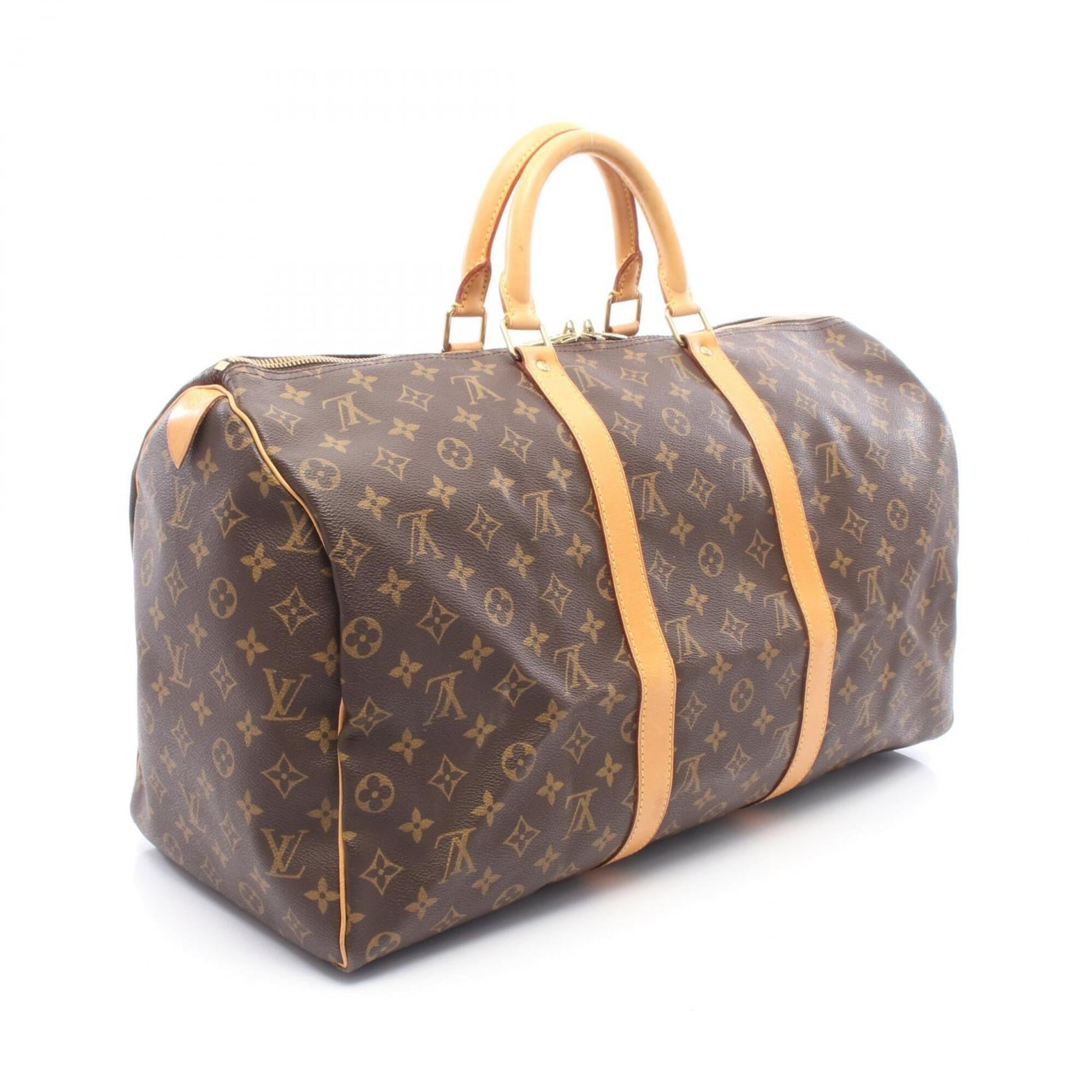 Louis Vuitton Brown Monogram Monogram Leather Boston Bag Handbag (Pre-Owned)