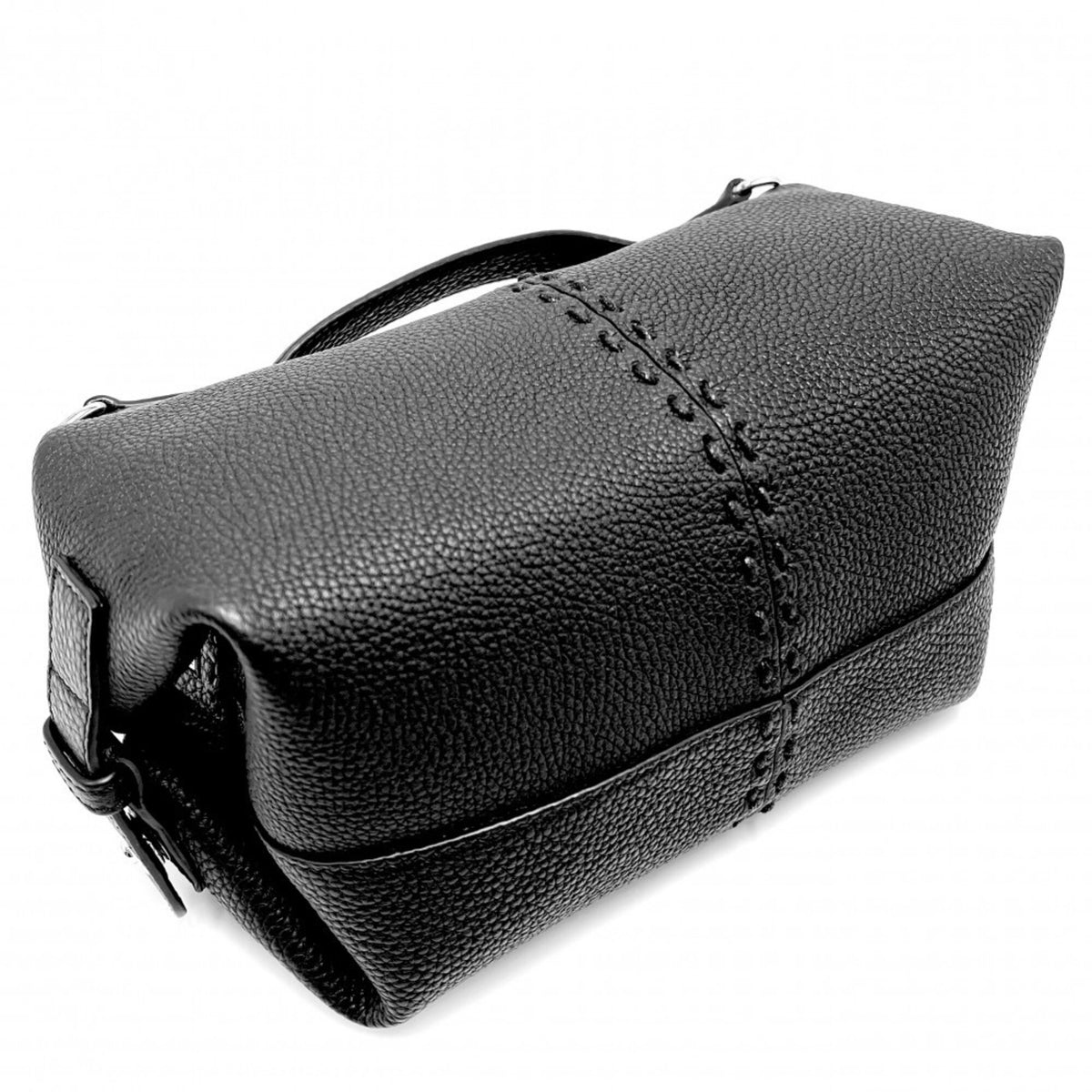 Fendi Black Leather Handbag Shoulder Bag (Pre-Owned)