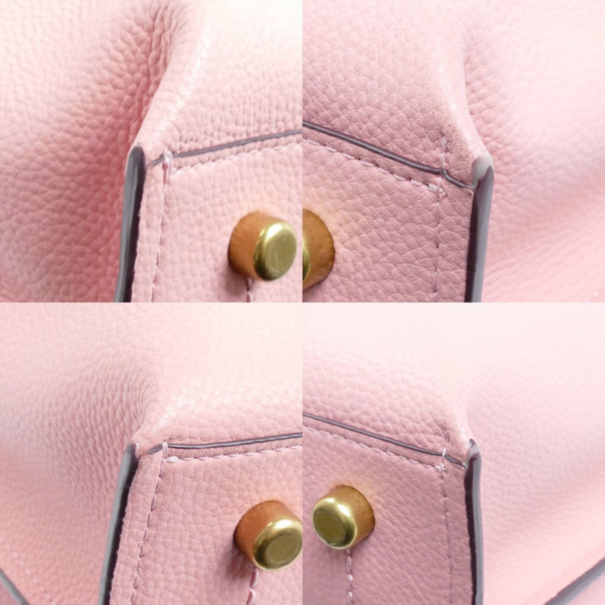 Coach Pink Leather Tote Bag (Pre-Owned)
