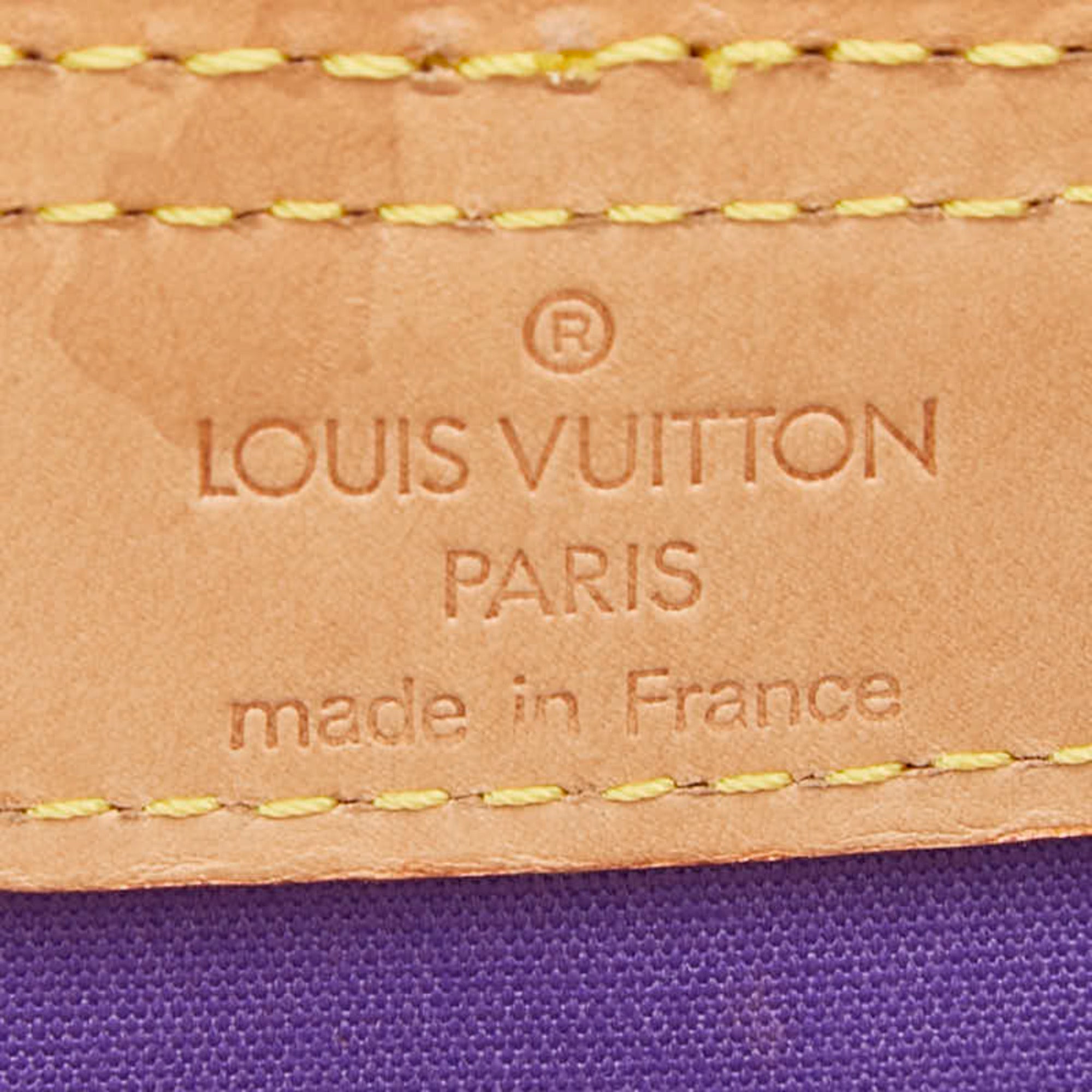 Louis Vuitton Purple Patent Leather Leather Tote Bag (Pre-Owned)