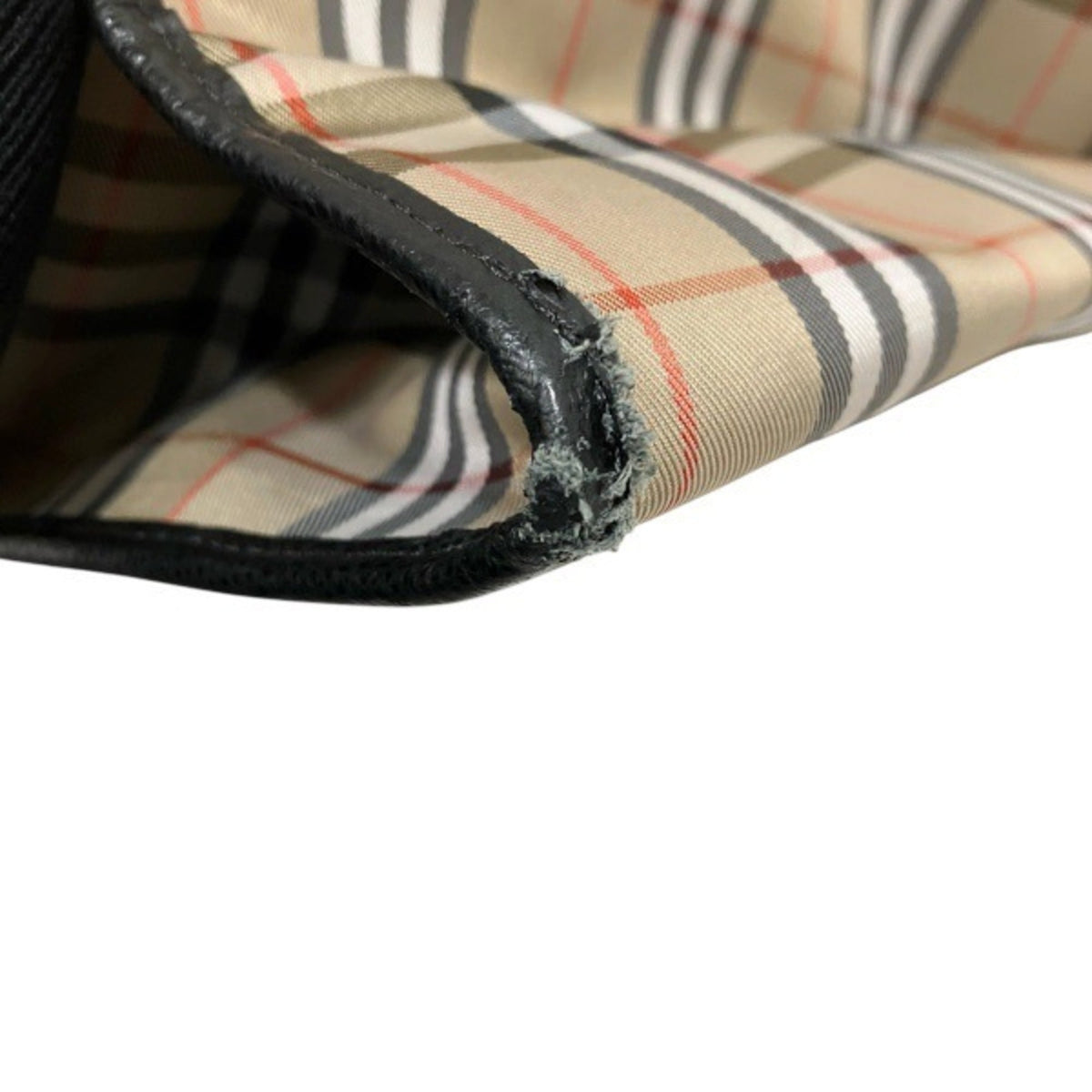 Burberry Beige Black Nylon Tote Bag (Pre-Owned)