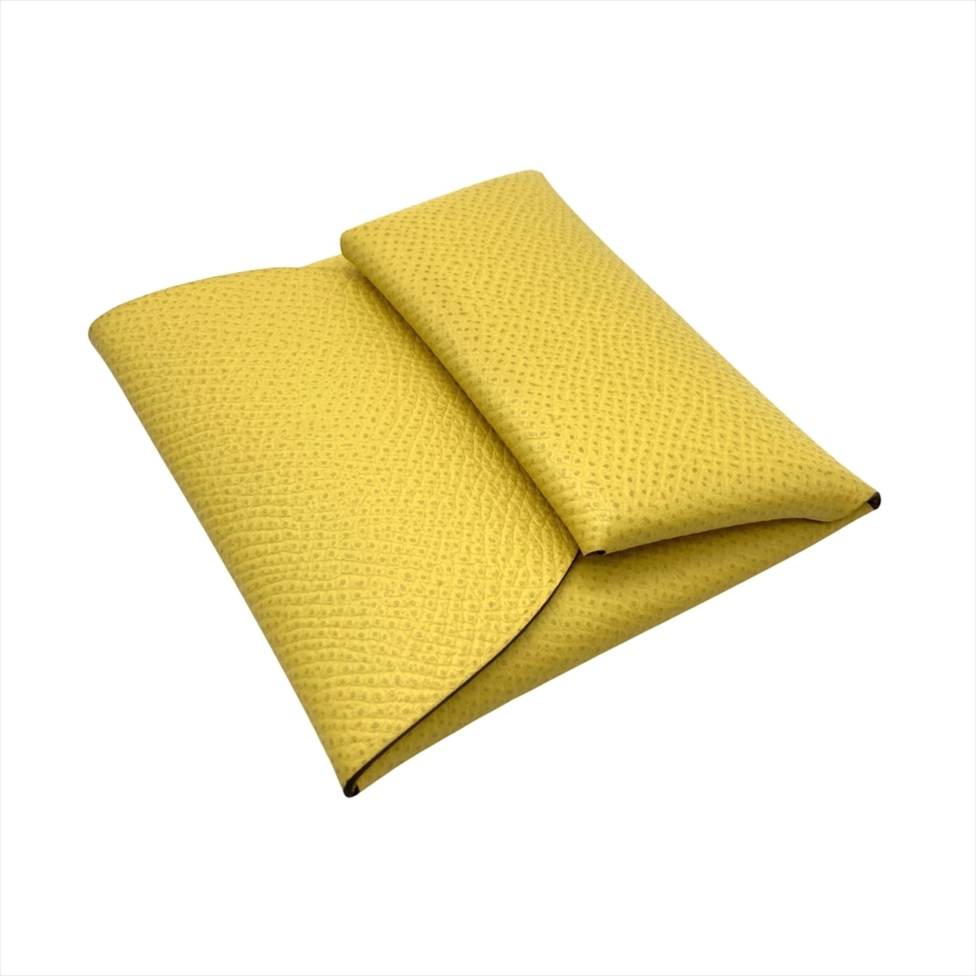 Hermes Yellow Epsom Leather Coin Purse/Coin Case (Pre-Owned)