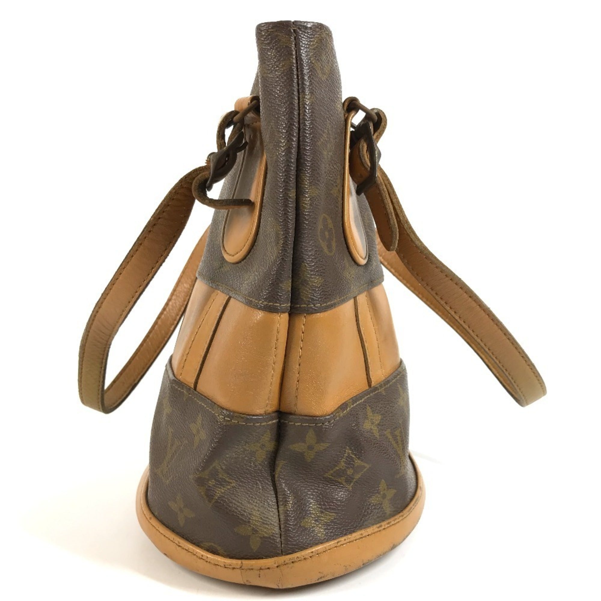 Louis Vuitton Brown Monogram Handbag Shoulder Bag Tote Bag (Pre-Owned)