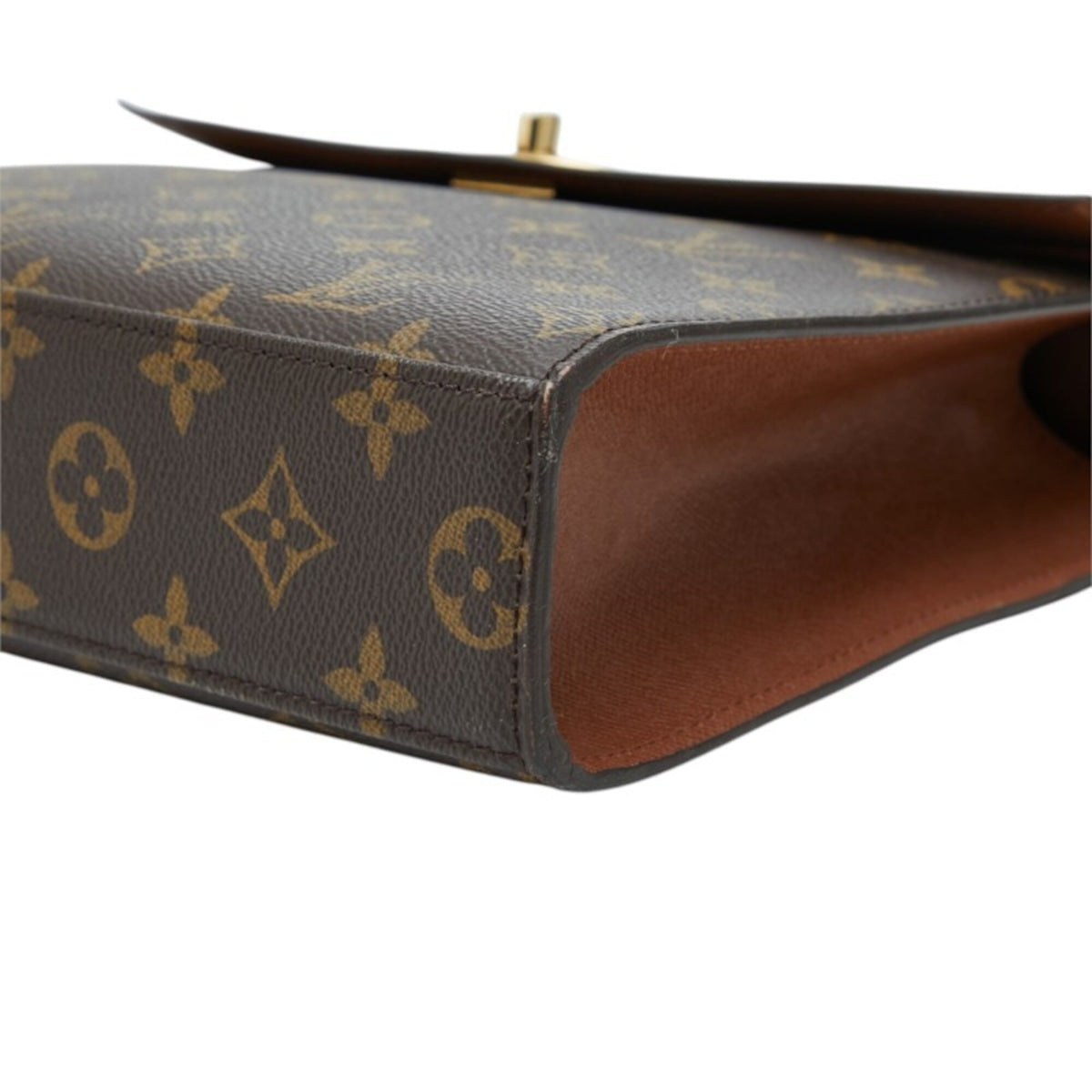 Louis Vuitton Brown Pvc Leather Handbag (Pre-Owned)