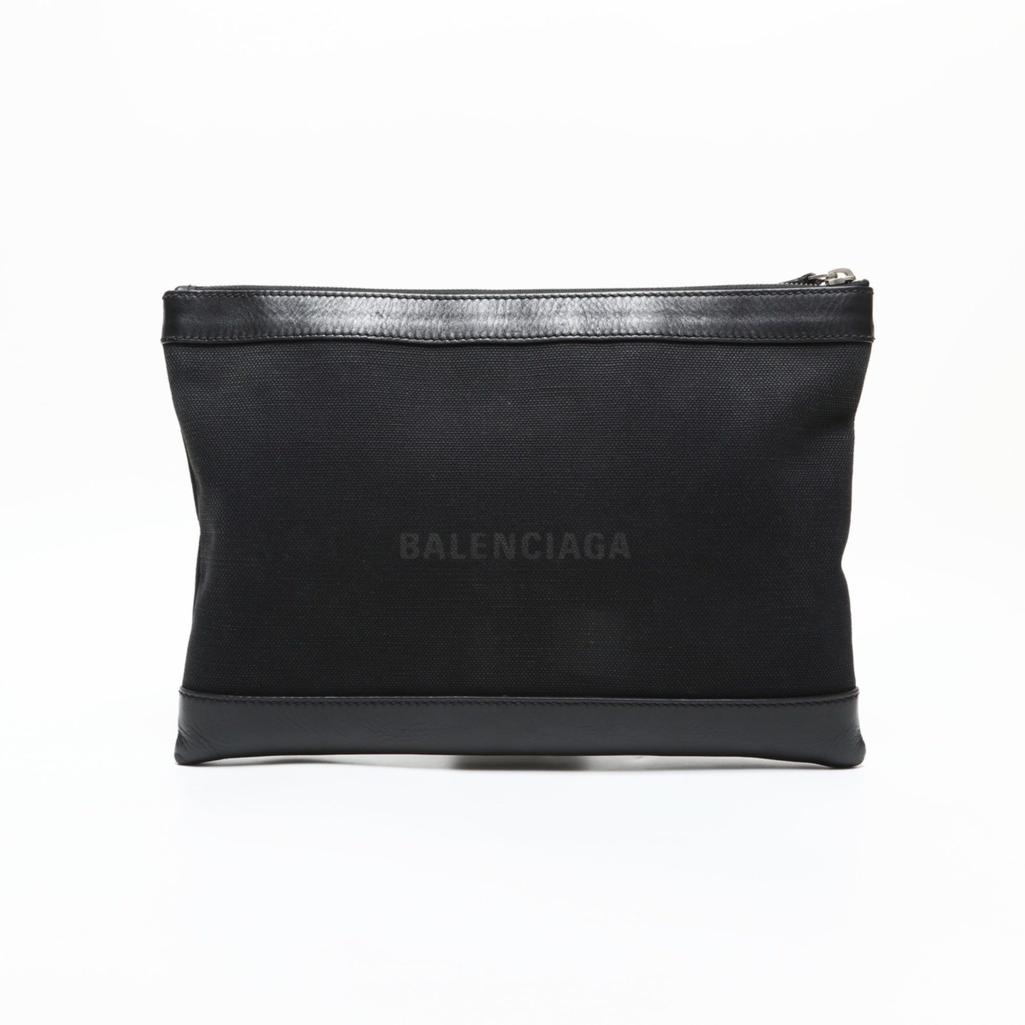 Balenciaga Black Canvas Clutch Bag (Pre-Owned)